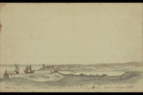 Photo:Oswego New York Fort Ontario General Amherst Camp 1760 Lake Ontario
