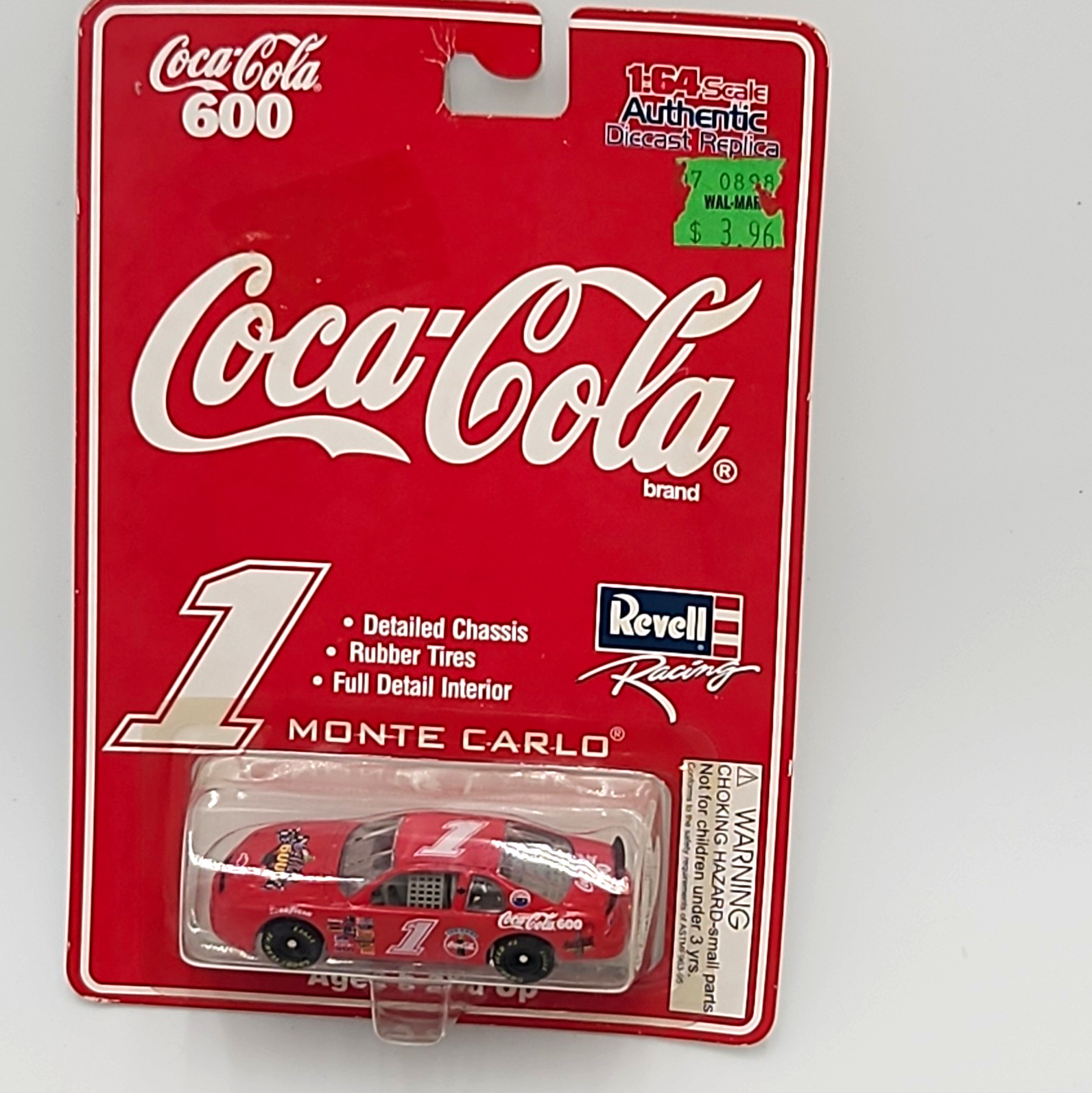 Coca-Cola 600 Revell Racing #1 Monte Carlo 1:64 Diecast Car Red/White 1997