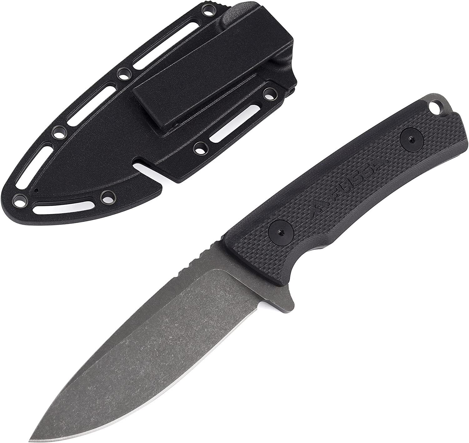 Flissa 8-1/2-inch Fixed Blade Hunting Knife Full Tang G10 Handle Survival Knife