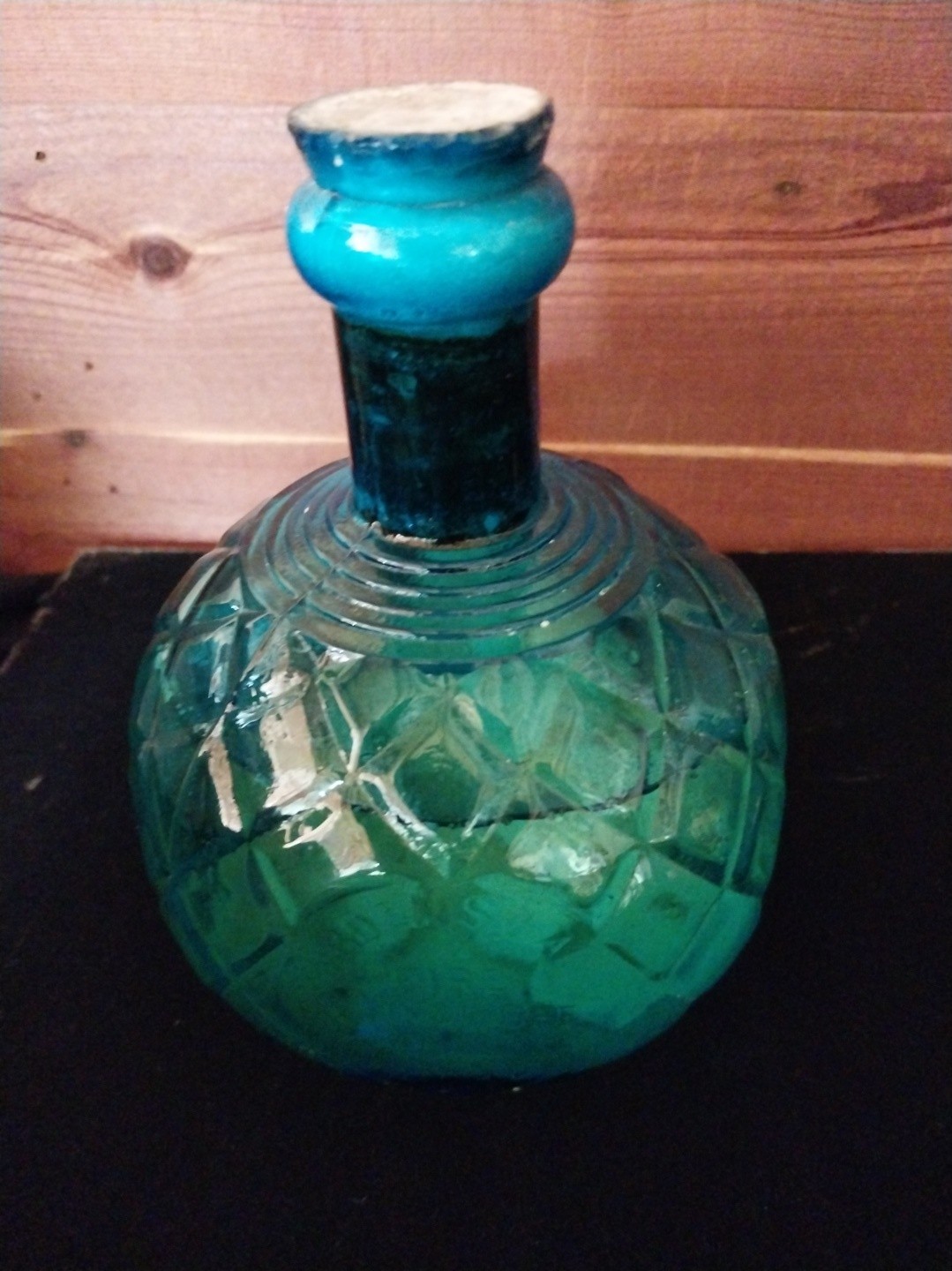 Harden Star 1880 Antique Blue Bottle Extinguisher