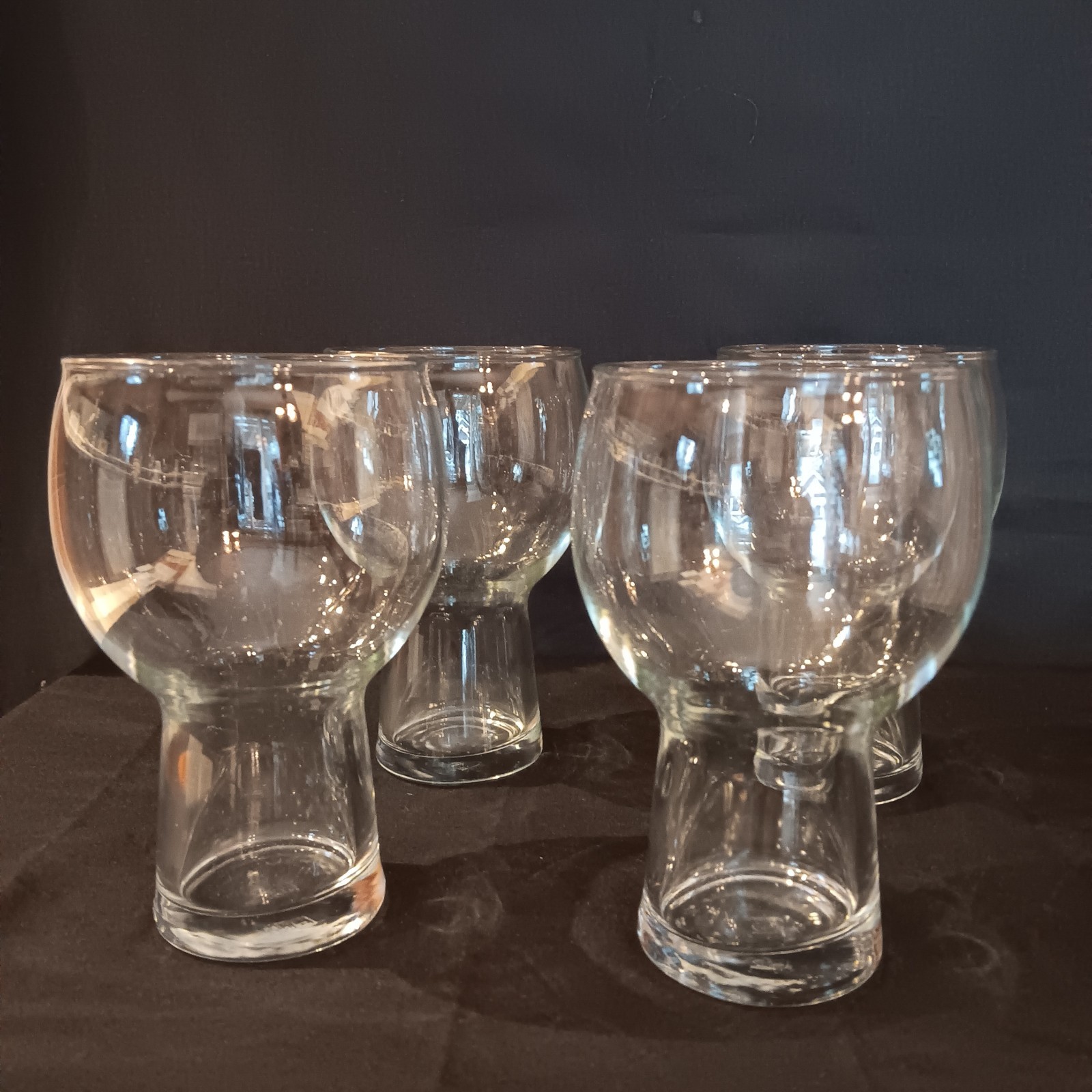 Vintage Anchor Hocking 12 oz. Beer Glasses  Set Of 4 - Tumbler  Water Drinking