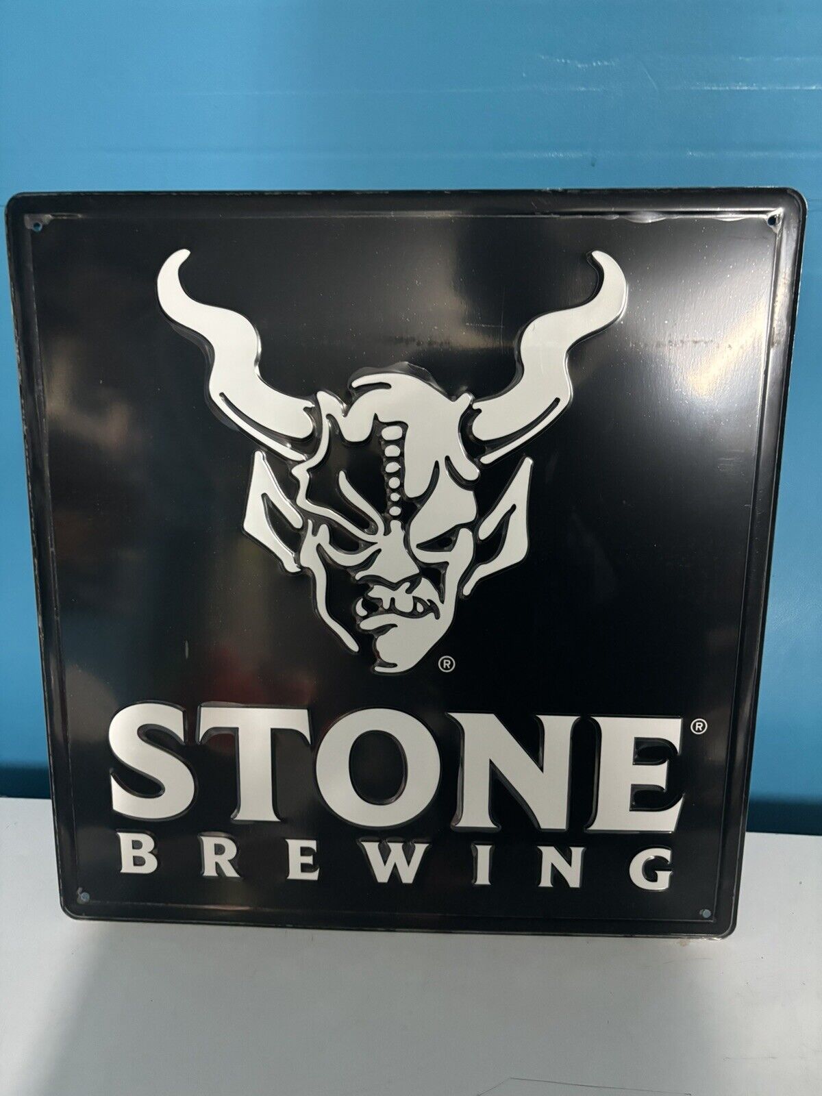 Stone Brewing NEW Logo Tin Sign