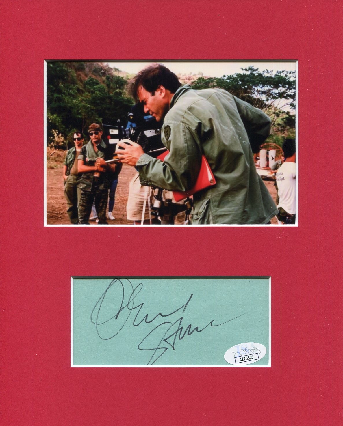Oliver Stone Platoon JFK The Doors Director Signed Autograph Photo Display JSA
