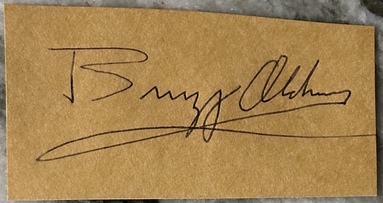 BUZZ ALDRIN 2x4 Autograph Cut Signature..NASA ASTRONAUT..2nd MOONWALKER BUZZ ALDRIN 2x4 Autograph Cut Signature..NASA ASTRONAUT..2nd MOONWALKER