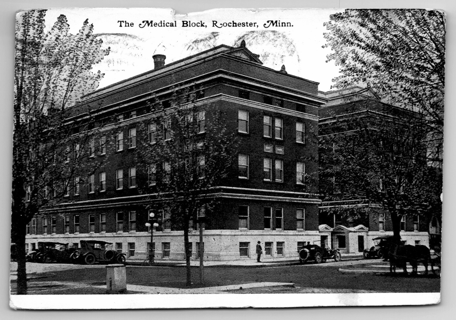 Rppc The Medical Block Rochester Minn. Vintage Cars 1943 Postcard Rppc The Medical Block Rochester Minn. Vintage Cars 1943 Postcard