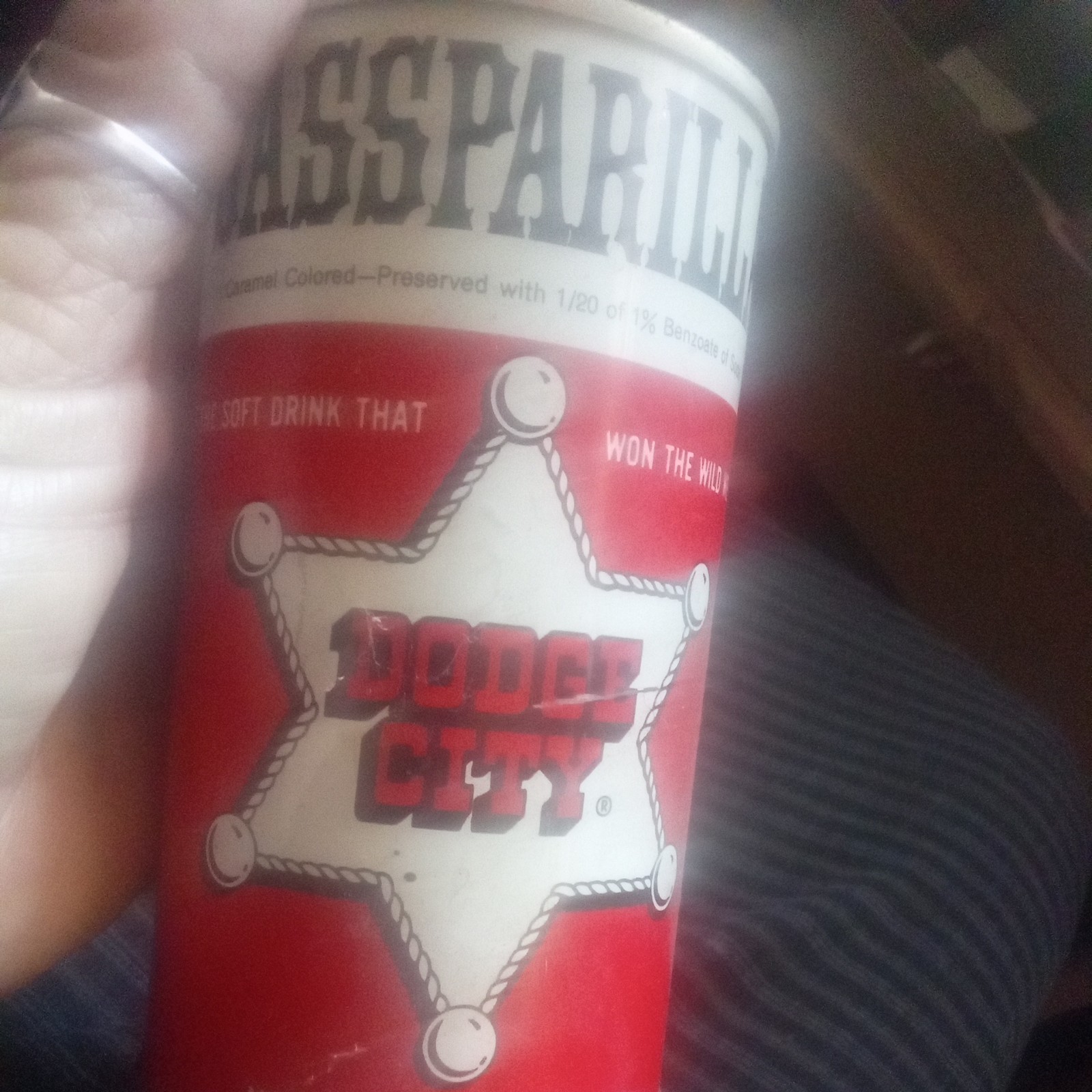 Vintage Scarce Sassparilla Dodge City Steel Soda Pop Can Sherrif Badge Vintage Scarce Sassparilla Dodge City Steel Soda Pop Can Sherrif Badge