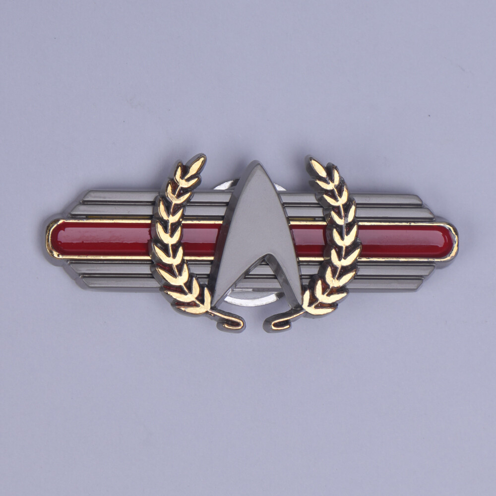 For ST Picard 2 Admiral Magnet Badge Pins Starfleet Brooches Accessories Props