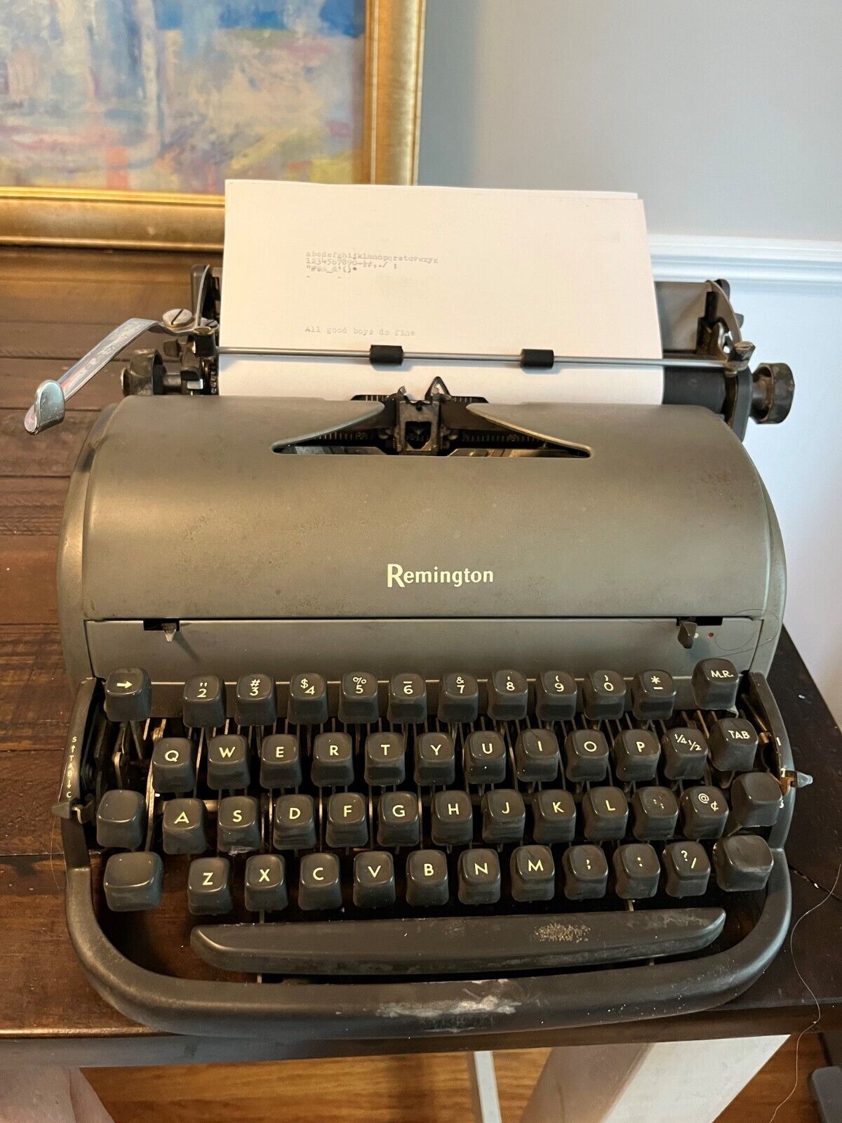 1940s Remington Rand Model 3 (3-1123) Manual Typewriter in Working Condition