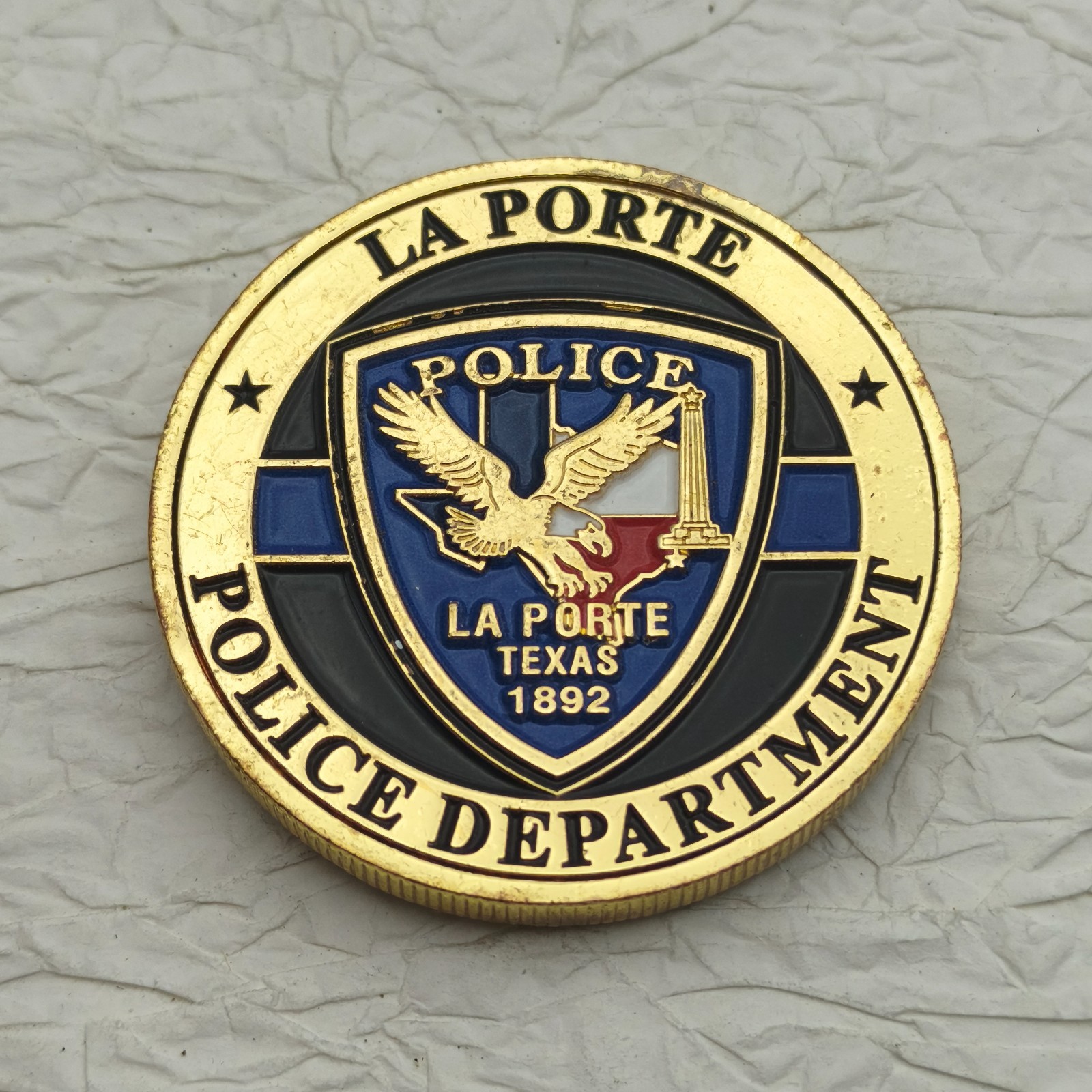 La Porte Police Dept Texas Operation Phantom Whisper Challenge Coin #2