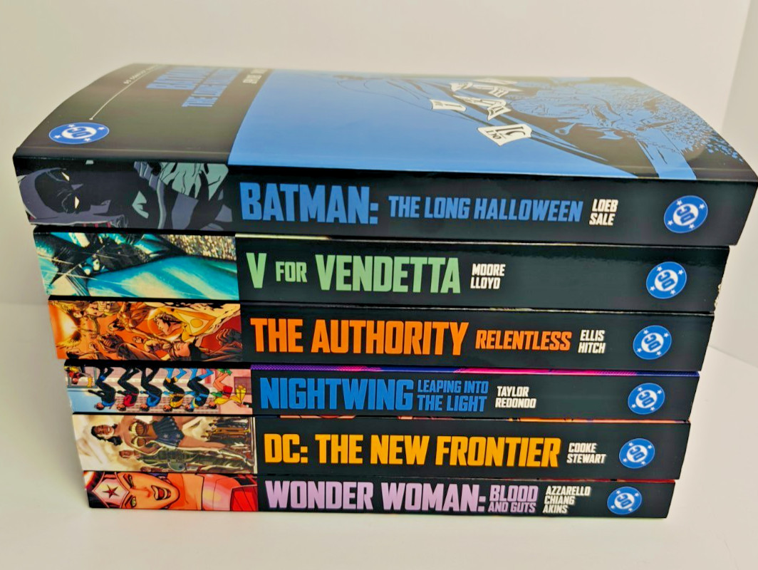 DC Compacts Graphic Novel Set 6 Books Batman, Vendetta, Nightwing, Wonder Woman