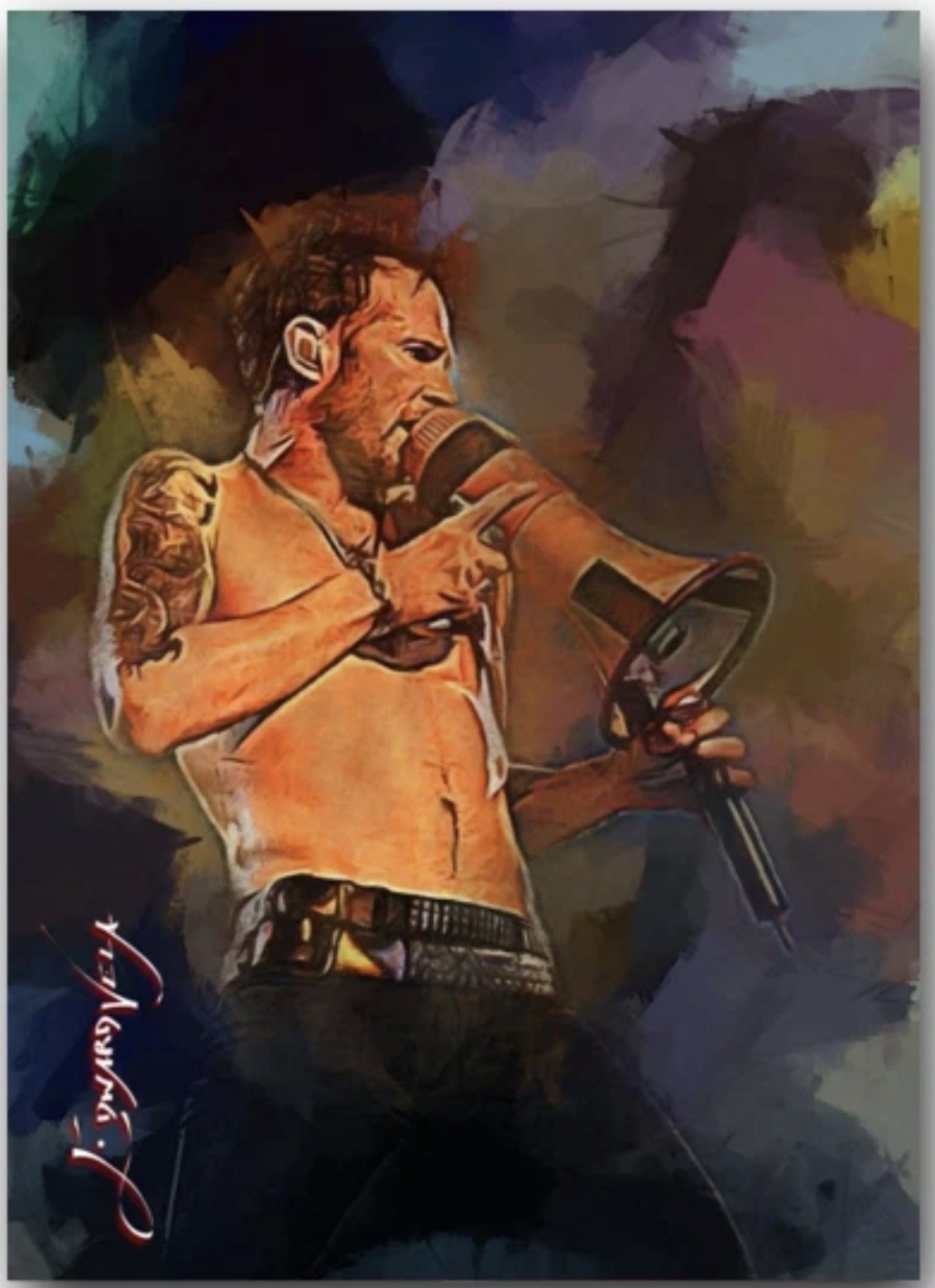 SCOTT WEILAND Limited Edition 39/50 Art Card by Artist Edward Vela SCOTT WEILAND Limited Edition 39/50 Art Card by Artist Edward Vela
