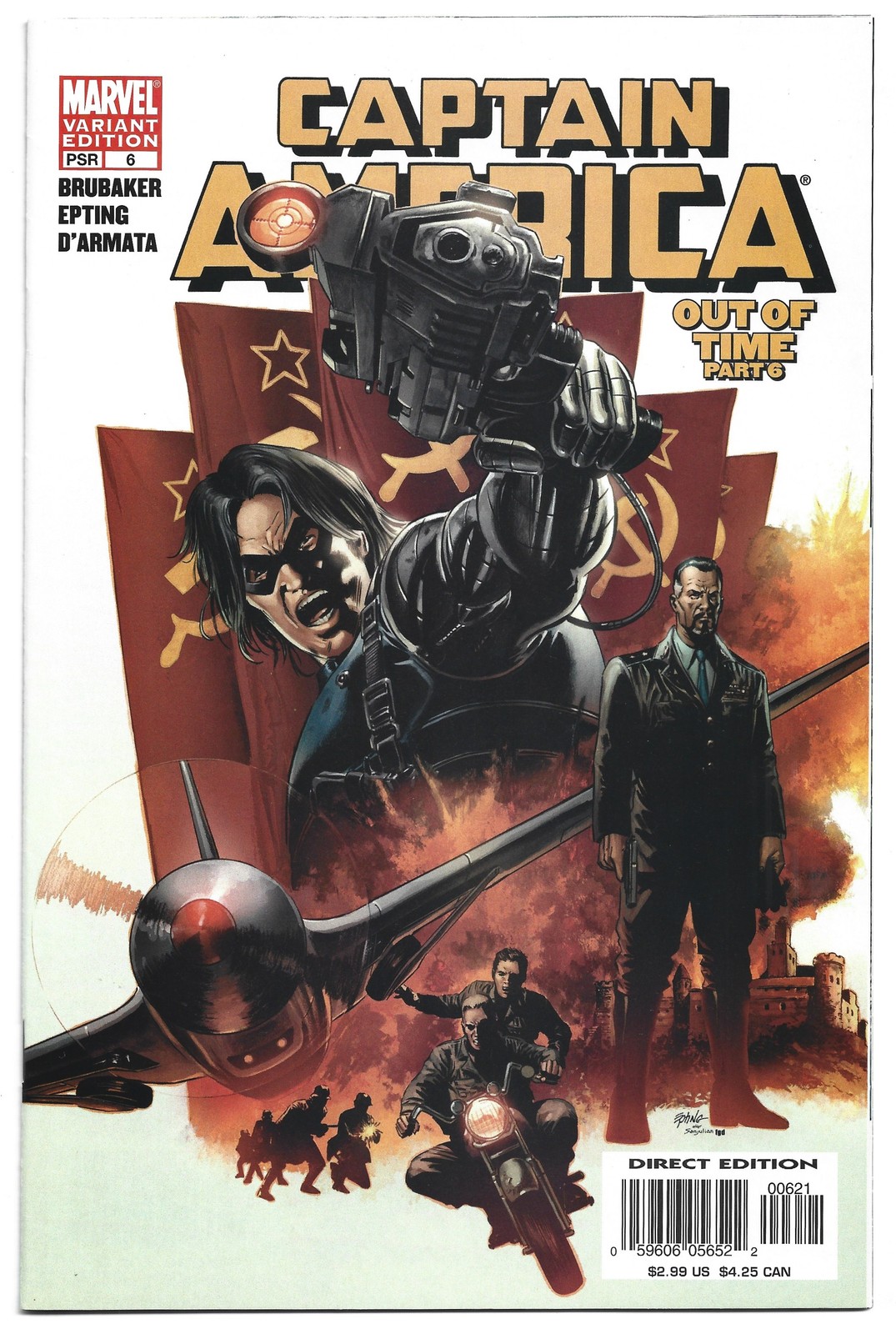 Captain America #6 Steve Epting Variant Marvel 2004 1st Winter Soldier VF/NM