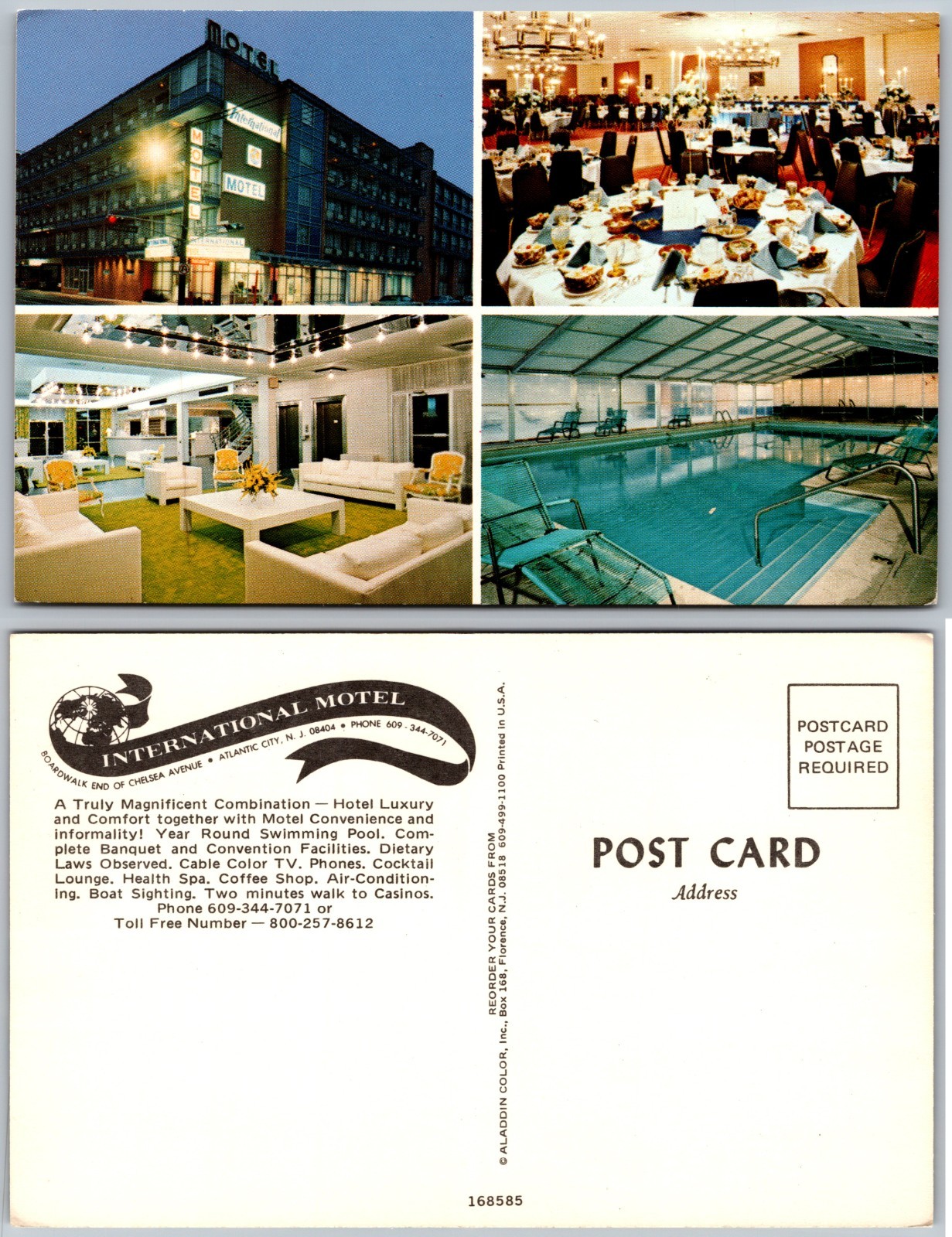International Motel Postcard