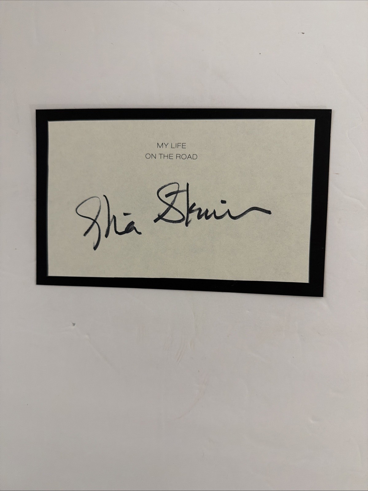 Gloria Steinem SIGNED Cut Signature From Her Book