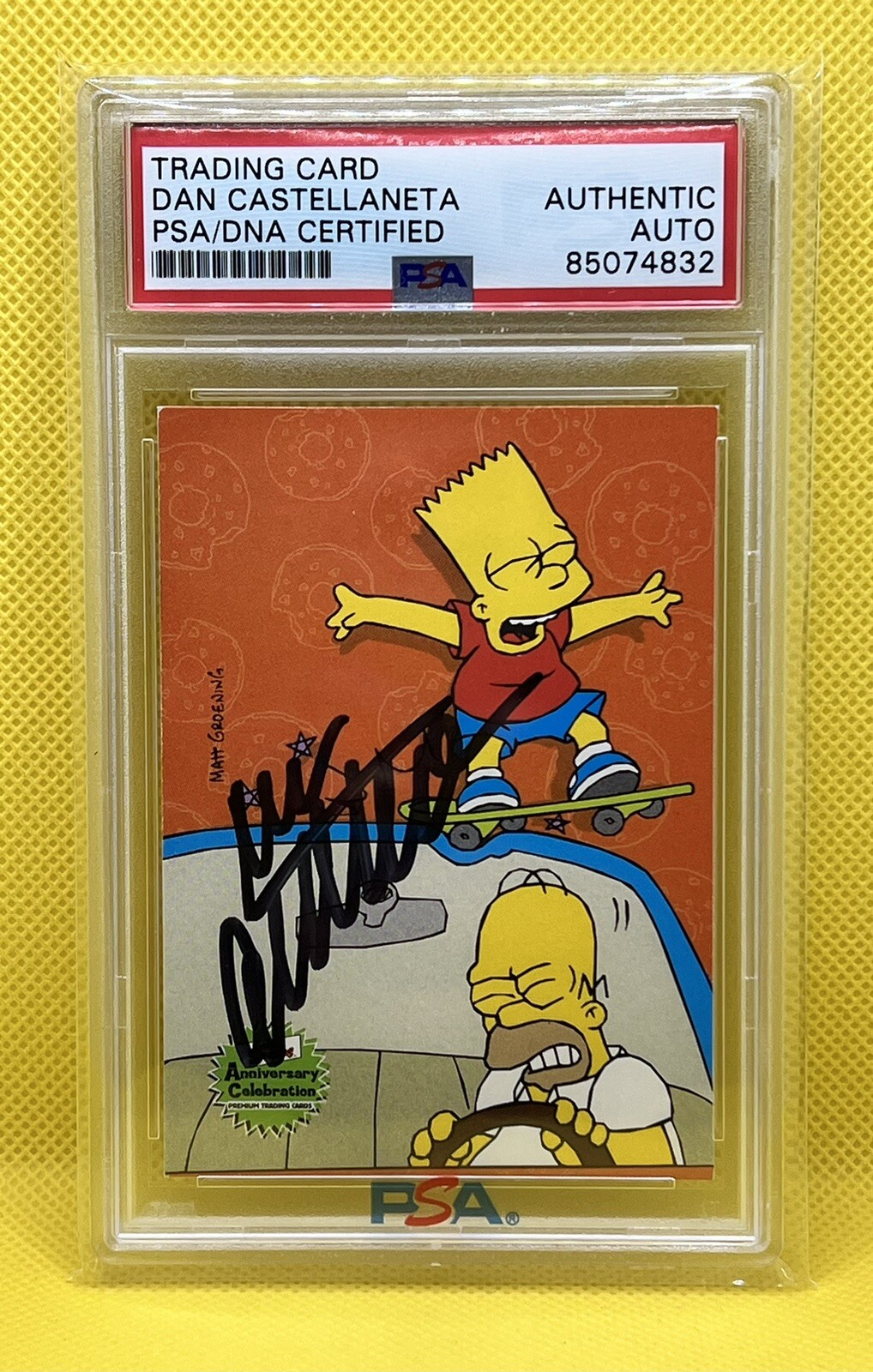 Dan Castellaneta Signed 2000 Inkworks Homer Simpson  #59 PSA/DNA Authentic AUTO