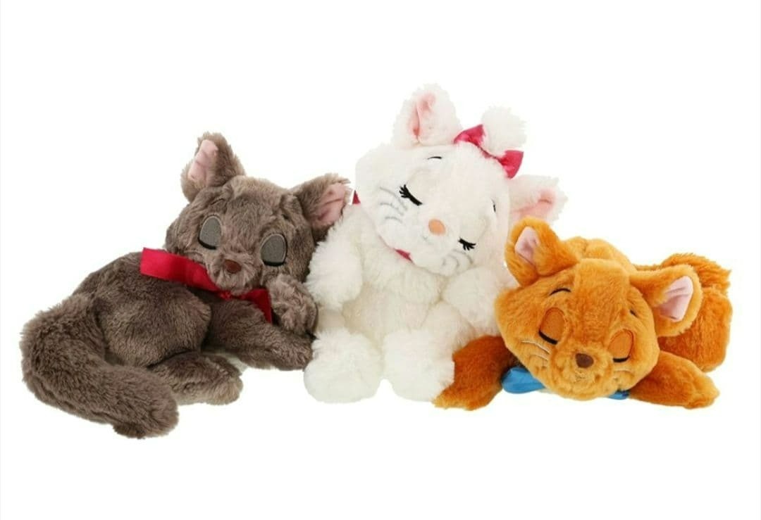 The Aristocats Plush Toy Marie Toulouse Berlioz Set of 3 Tokyo Disney Resort