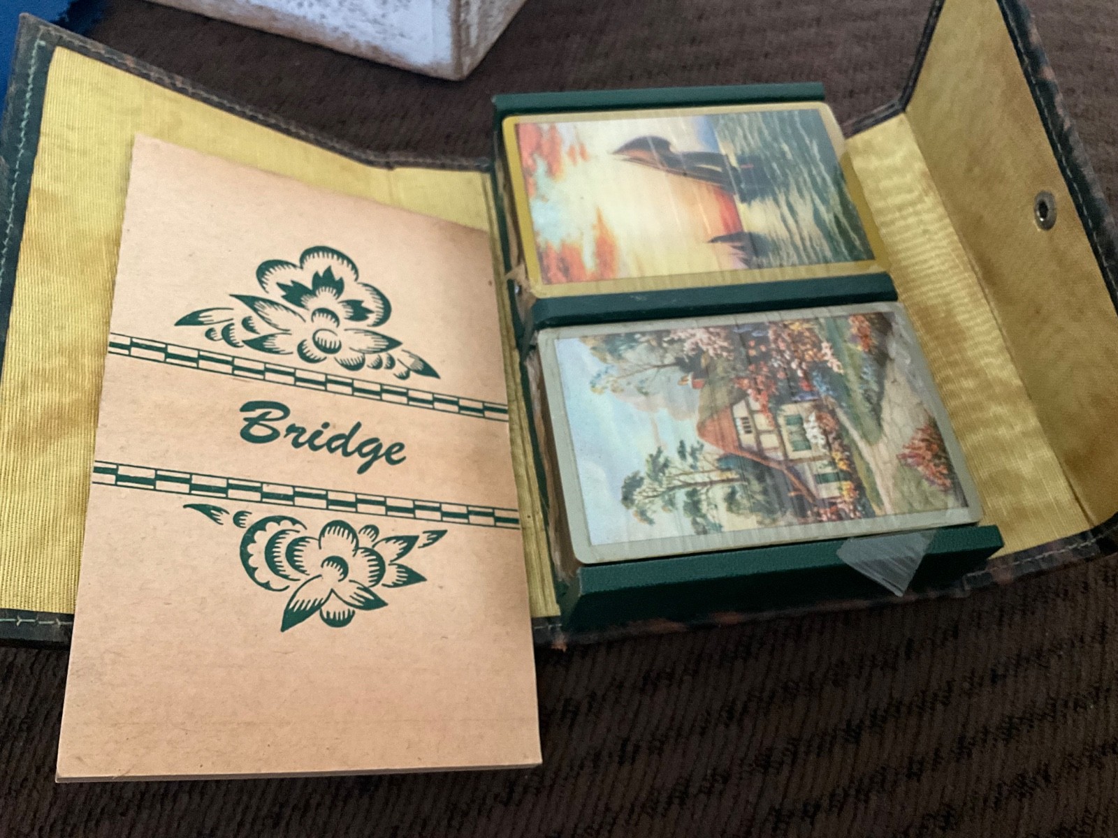 NOS VINTAGE 1930’s BRIDGE GIN RUMMY PLAYING CARDS WITH IRS TAX STAMPS VERY RARE