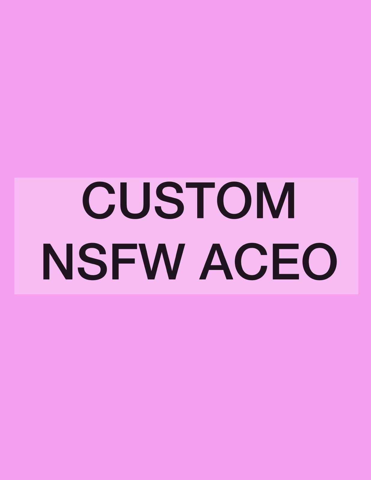 Custom Original ACEO NSFW Artwork Any Subject Character Hand Painted OOAK Nude