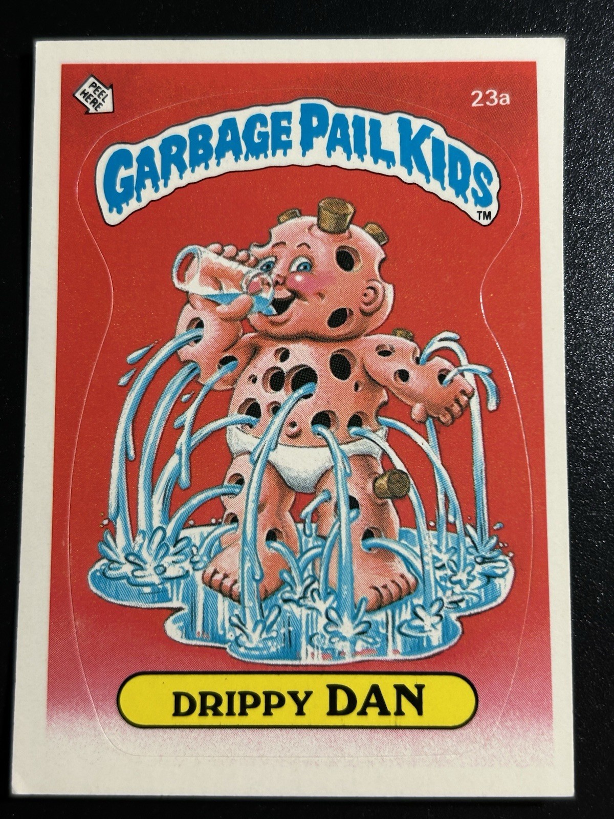 1985 Topps Garbage Pail Kids GPK First Original Series 1 OS1 23a Drippy Dan 1985 Topps Garbage Pail Kids GPK First Original Series 1 OS1 23a Drippy Dan
