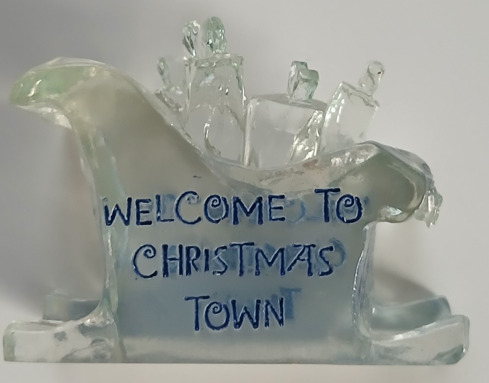 Hawthorne Village Rudolph's Christmas Town Welcome to Christmas Town Sign 2003