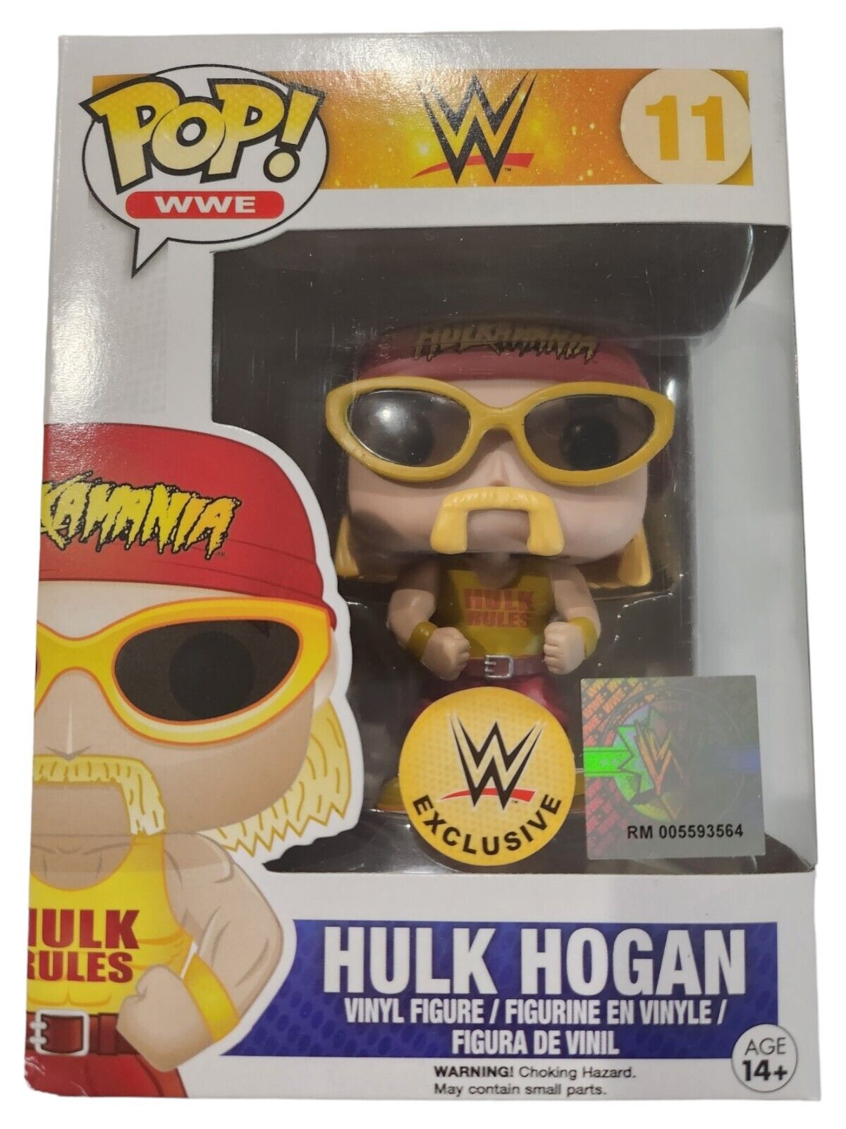 Funko POP #11 WWE Hulk Hogan Vinyl Figure  WWE Exclusive Hulkamania Vaulted 