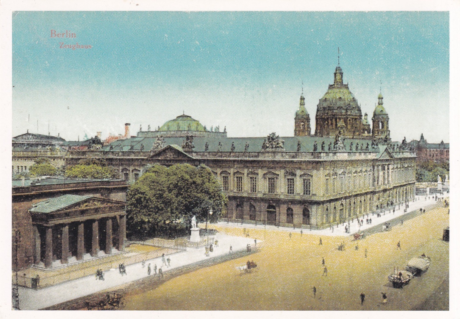 1900 Postcard German Reich Berlin Zeughaus Cityscape Panorama Reichstag Excellent