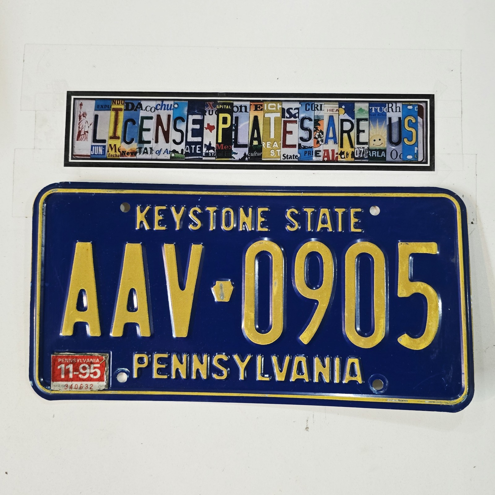 1995 Pennsylvania License Plate 🔥 Vintage Keystone State PA Tag AAV 0905