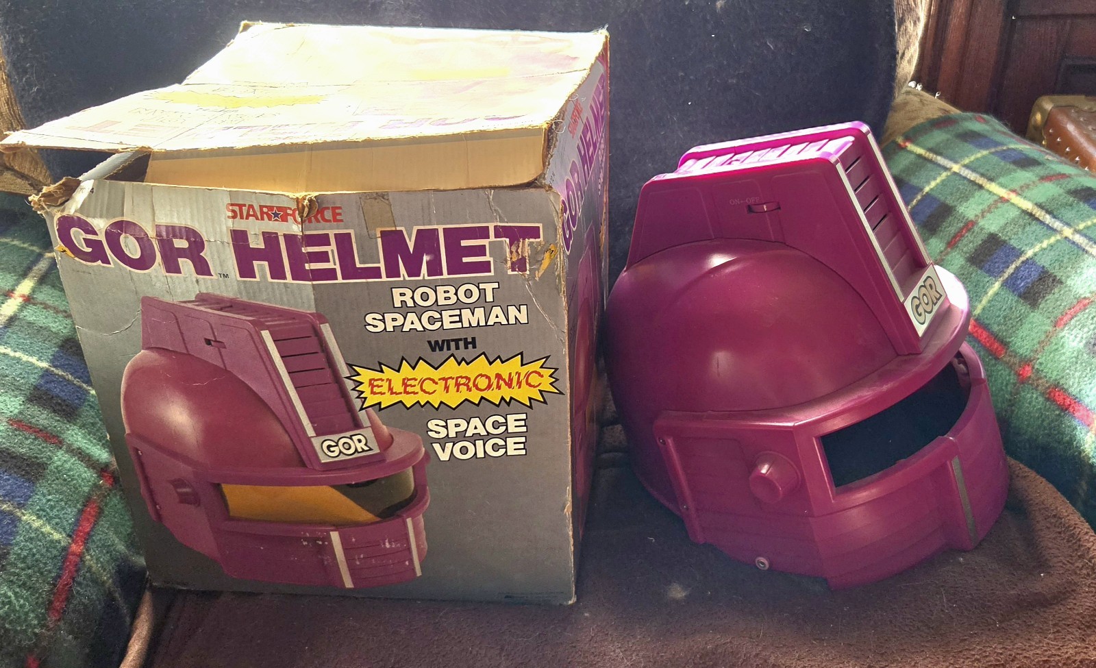 WORKS 1978-79 StarForce Gor helmet, W/ Box, Chin strap, + instructions, RARE OBO WORKS 1978-79 StarForce Gor helmet, W/ Box, Chin strap, + instructions, RARE OBO