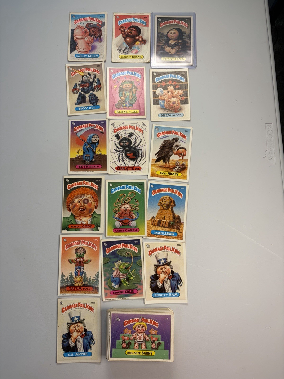 Vintage Garbage Pail Kids Lot 69 Cards Series 2-11 Played Condition Vintage Garbage Pail Kids Lot 69 Cards Series 2-11 Played Condition