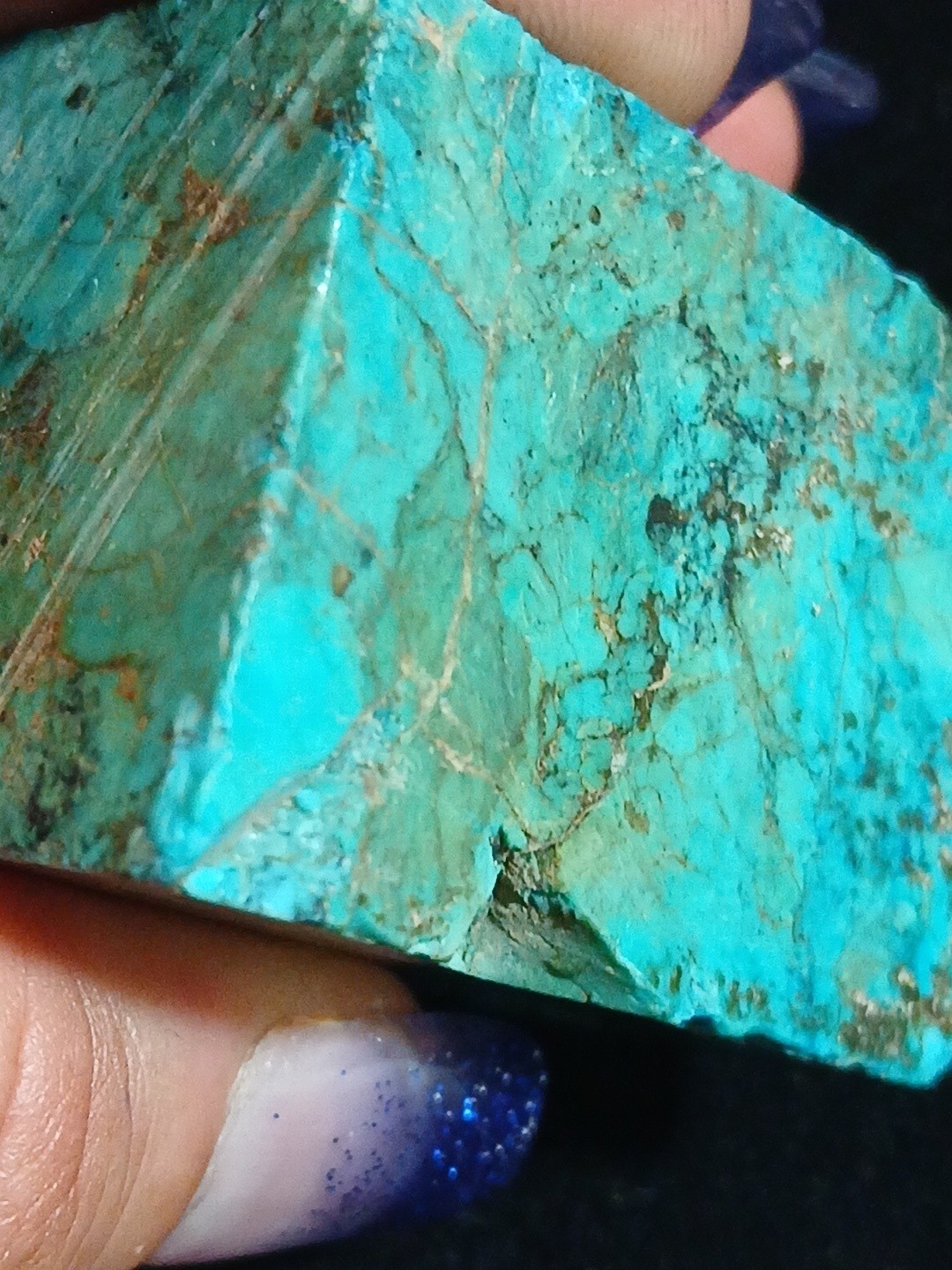 🔥Rare Bisbee AZ. Turquoise Chrysocola Specimen 120.85GR 604.25 CT Natural