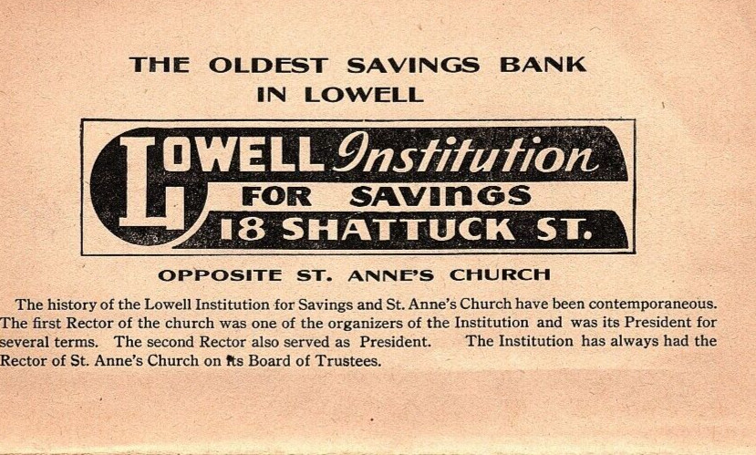1947 LOWELL MASS THE PARISH MESSENGER ST ANNE\'S CHURCH APR 19 BULLETIN  Z7356