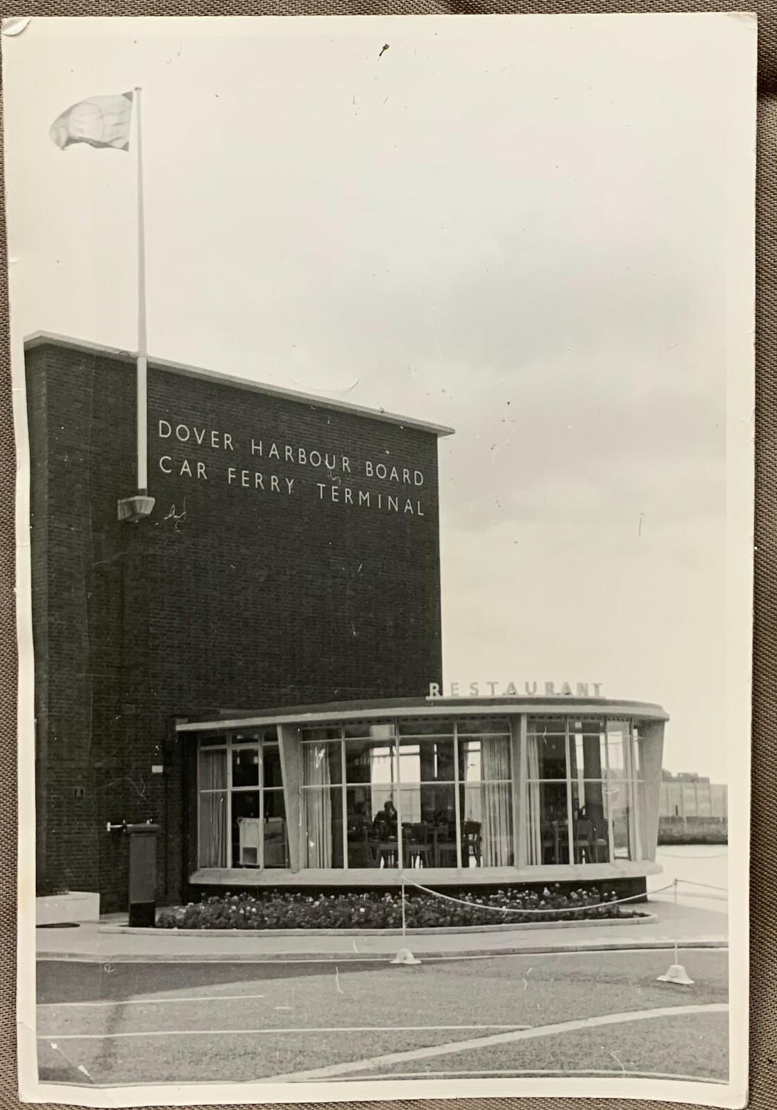 Dover Harbour Board Car Ferry Terminal Building Restaurant Found Photo