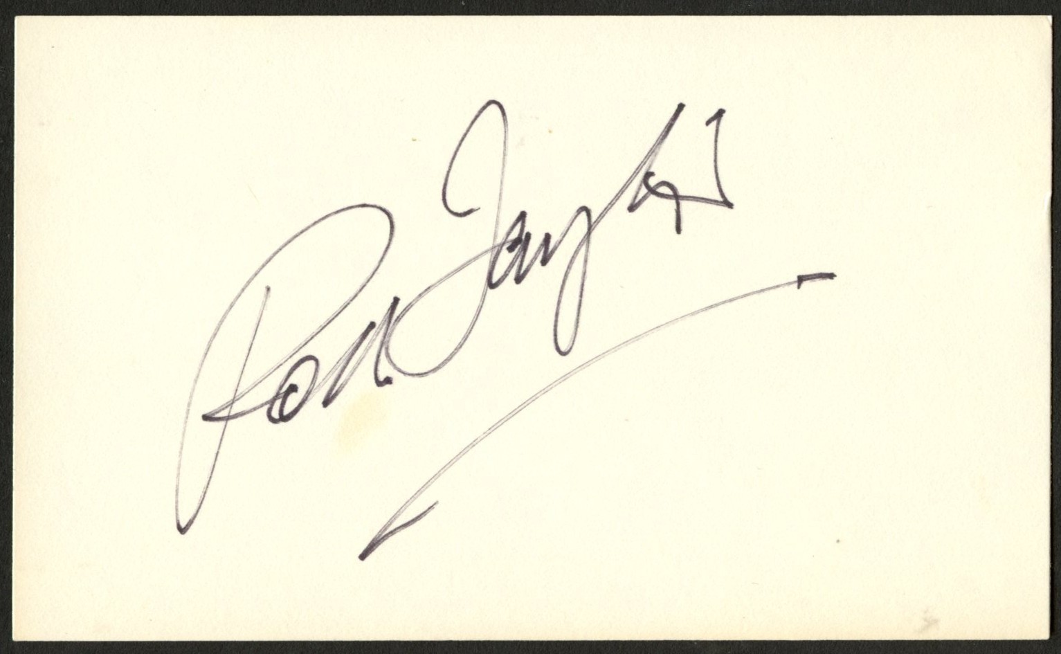 Rod Taylor d2015 signed autograph 3x5 Cut Actor in Young Cassidy