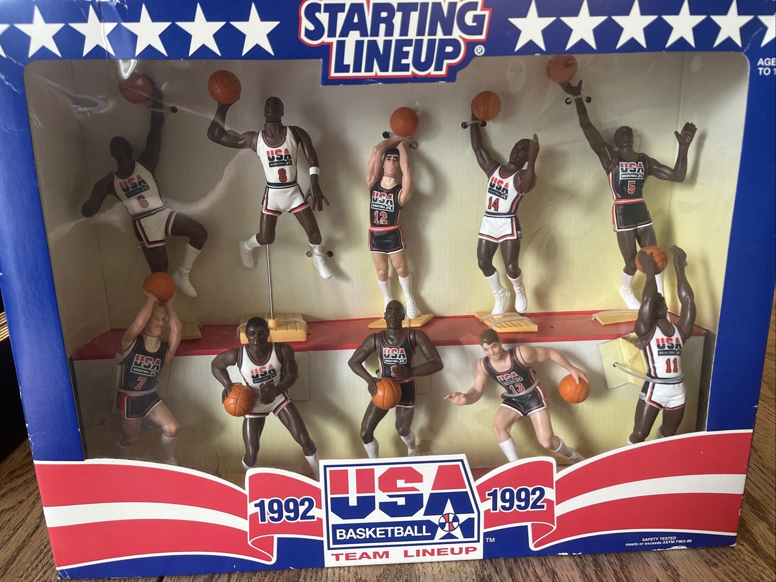 Starting Lineup 1992 USA Basketball Team USA Jordan Bird 5-Figure Set C-223