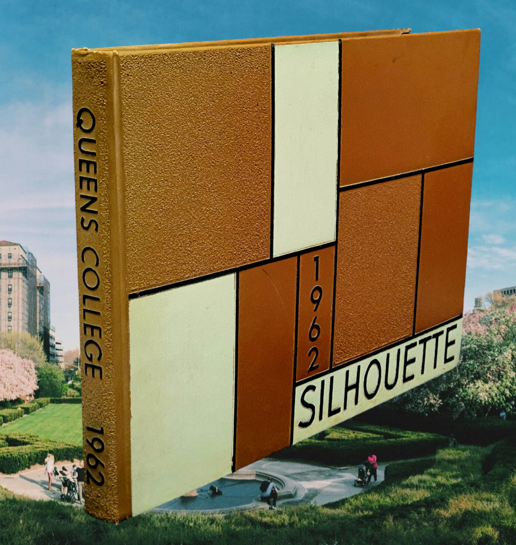 Queens College New York City 1962 Yearbook Near Fine Cond “Silhouette” Vintage