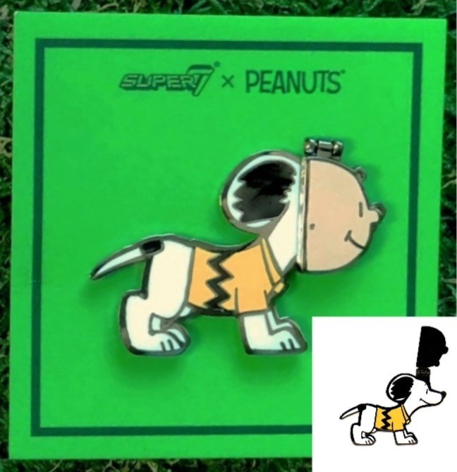 ⚡RARE⚡ SUPER7 x PEANUTS Snoopy In Disguise Snoopy Pin *BRAND NEW* SDCC 2019 