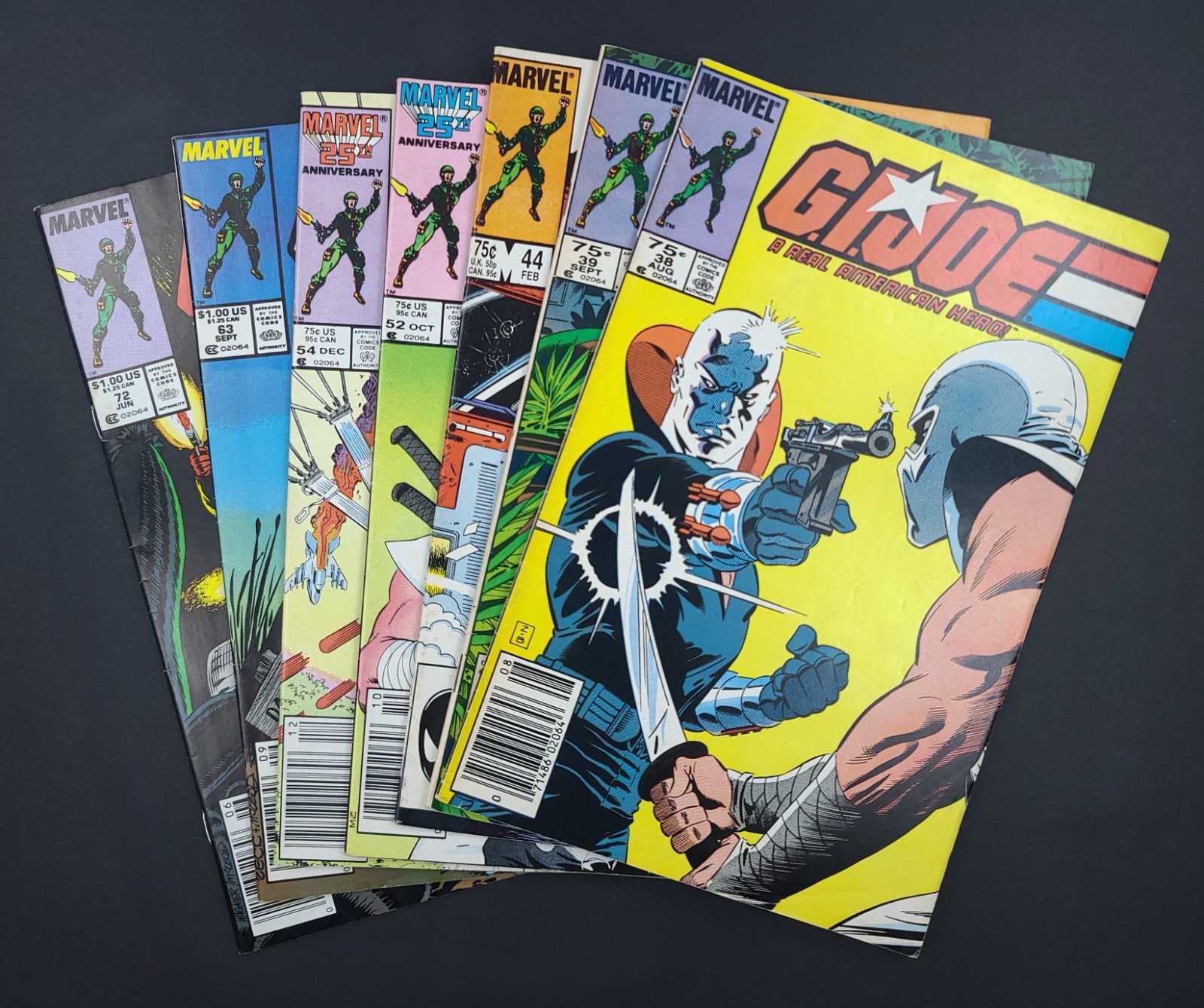 G.I. Joe #38,39,44,52,54,63,72: 1st Dr. Mindbender & B.A.T.s 7-Comic Lot, 6 NS G.I. Joe #38,39,44,52,54,63,72: 1st Dr. Mindbender & B.A.T.s 7-Comic Lot, 6 NS