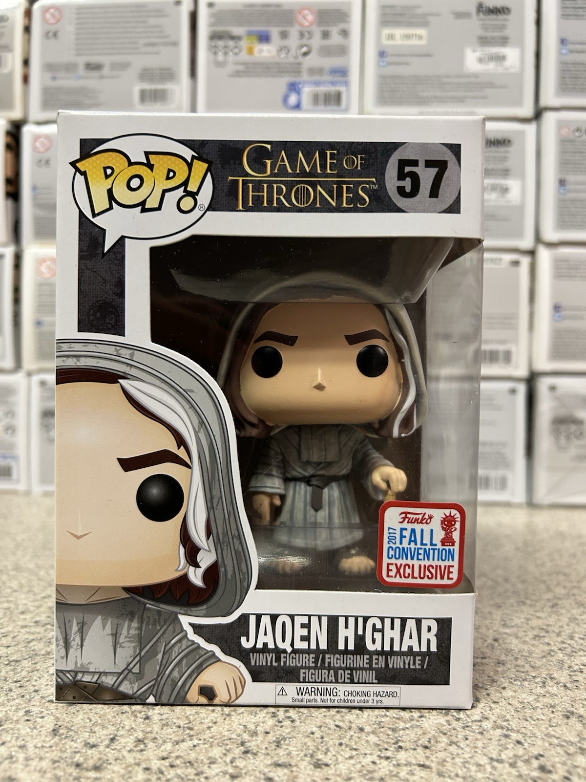 Funko Pop Game Of Thrones Jaqen H’Ghar 2017 Fall Conv. #57 Vaulted 🔥 🔥