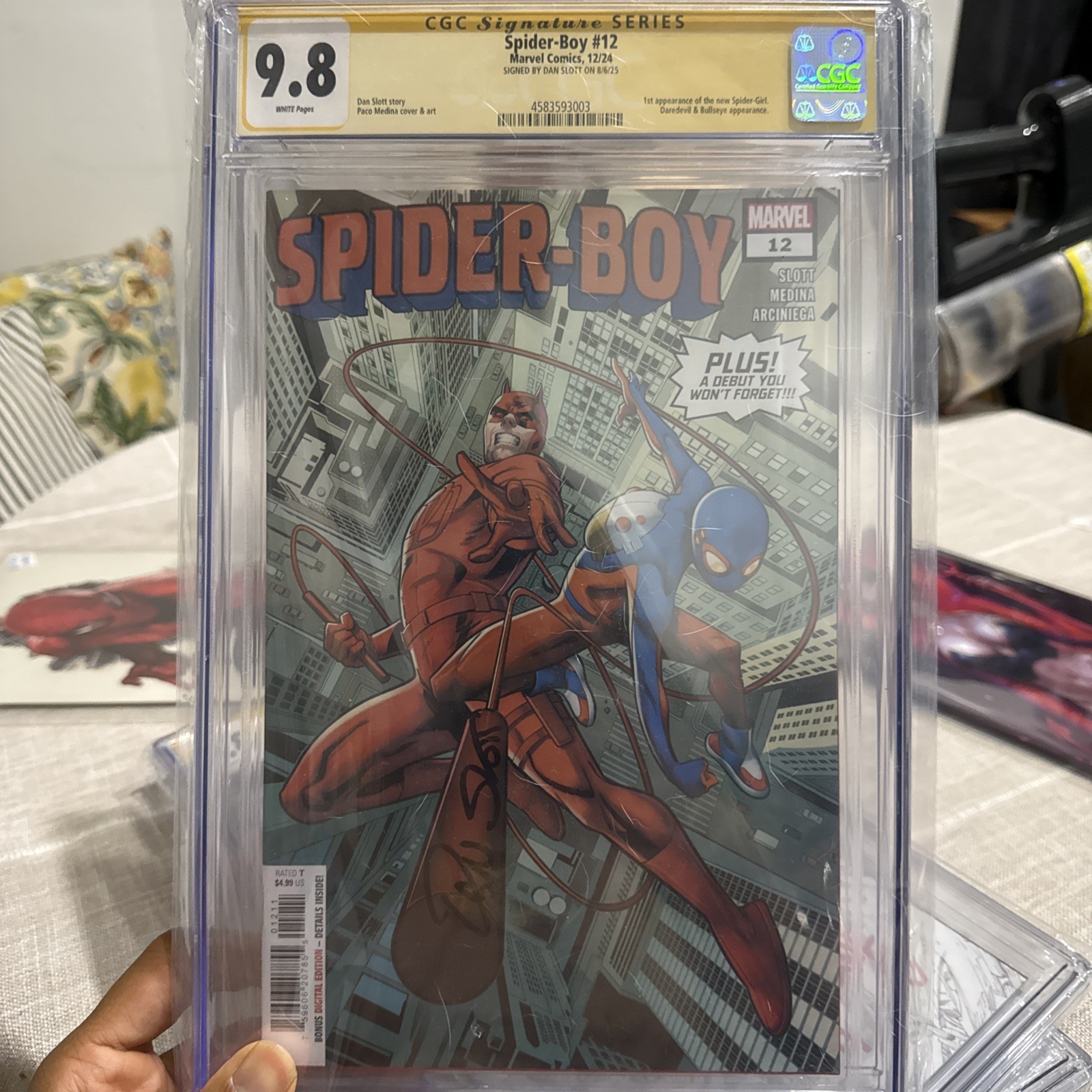 Spider-Boy #12 CGC SS 9.8 SIGNED Dan Slott 1st Spider-Girl Marvel KEY