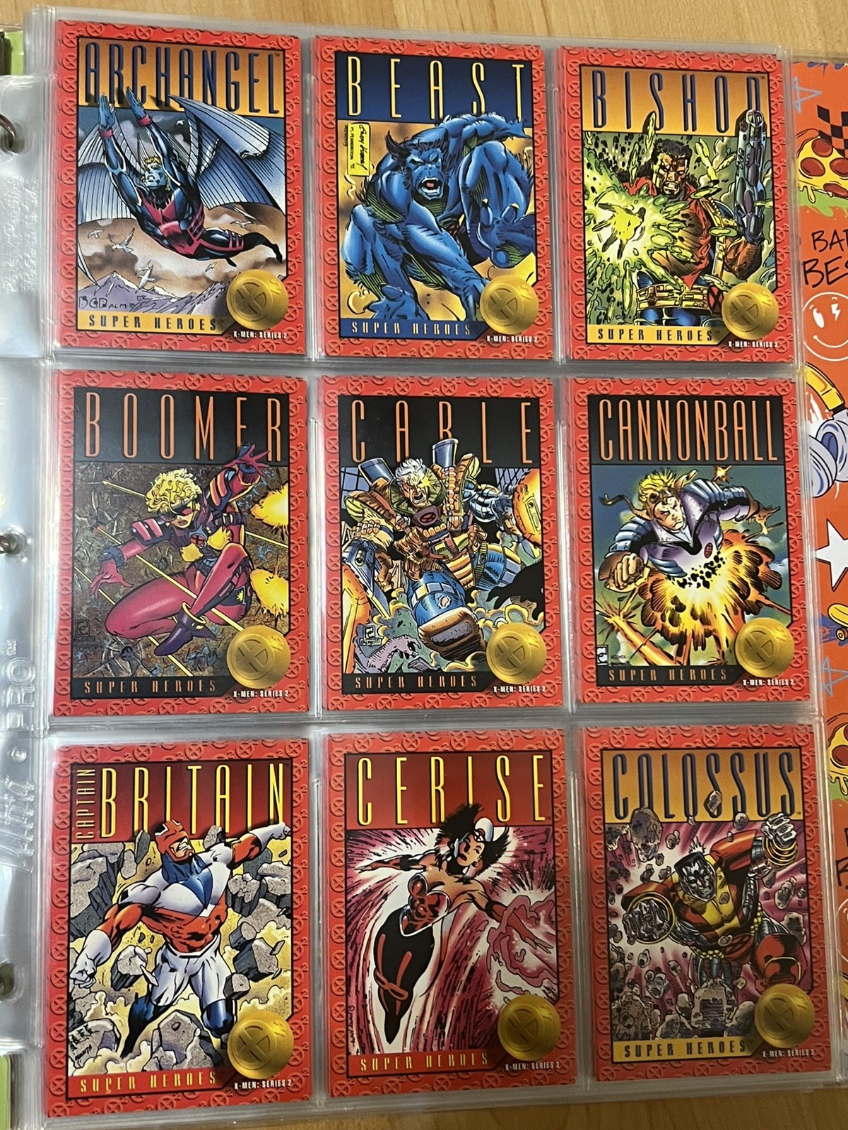 1993 SkyBox Marvel X-Men: Series 2 - Complete 100 Card Set  ex-nm 