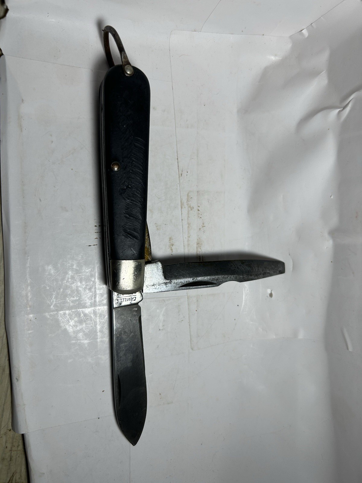 Vintage Camillus Electricians Pocket Knife USA 1970s Blades Are Great Condition