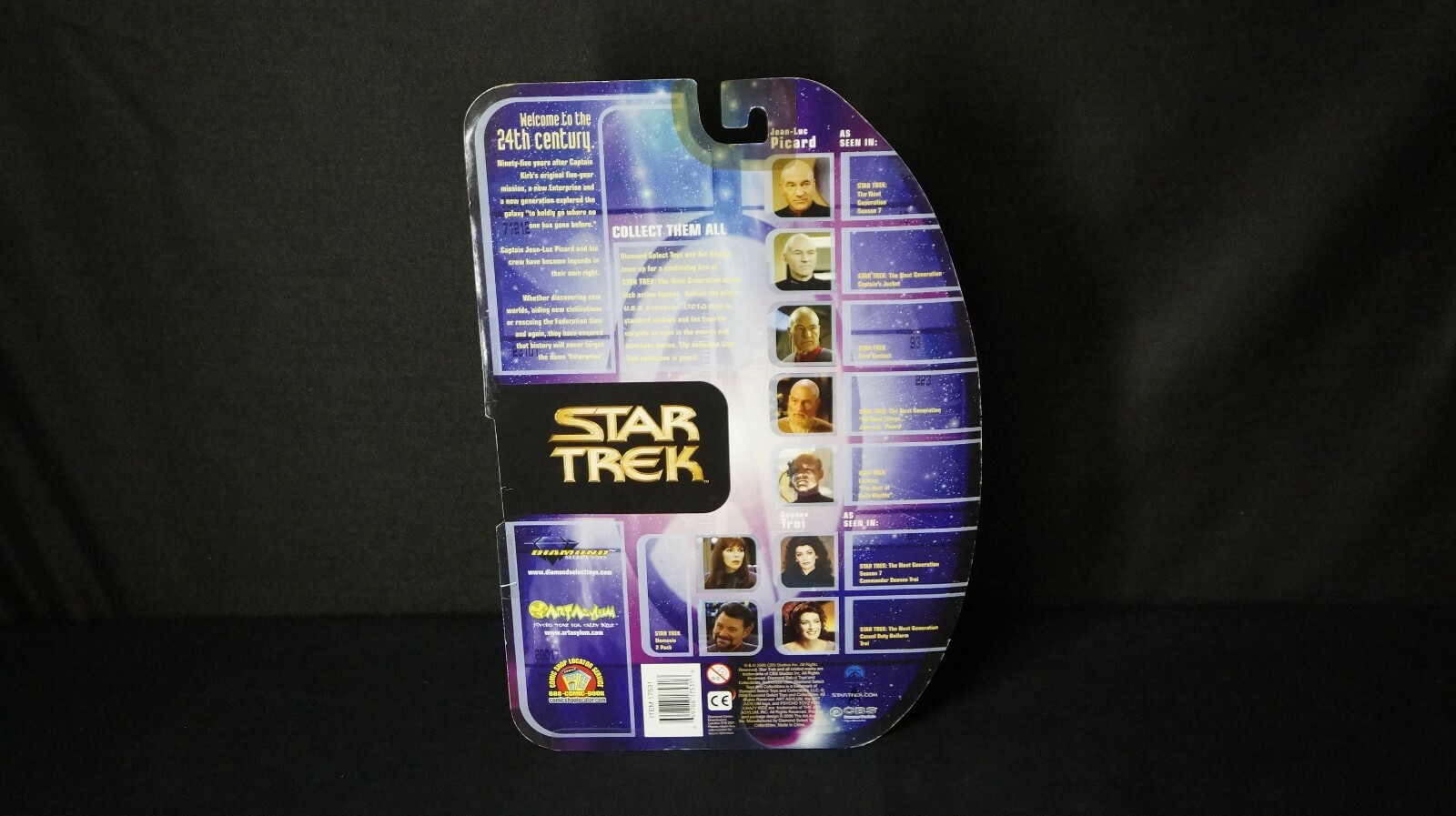 ART ASYLUM DIAMOND SELECT CAPTAIN JEAN-LUC PICARD Star Trek TNG Figure