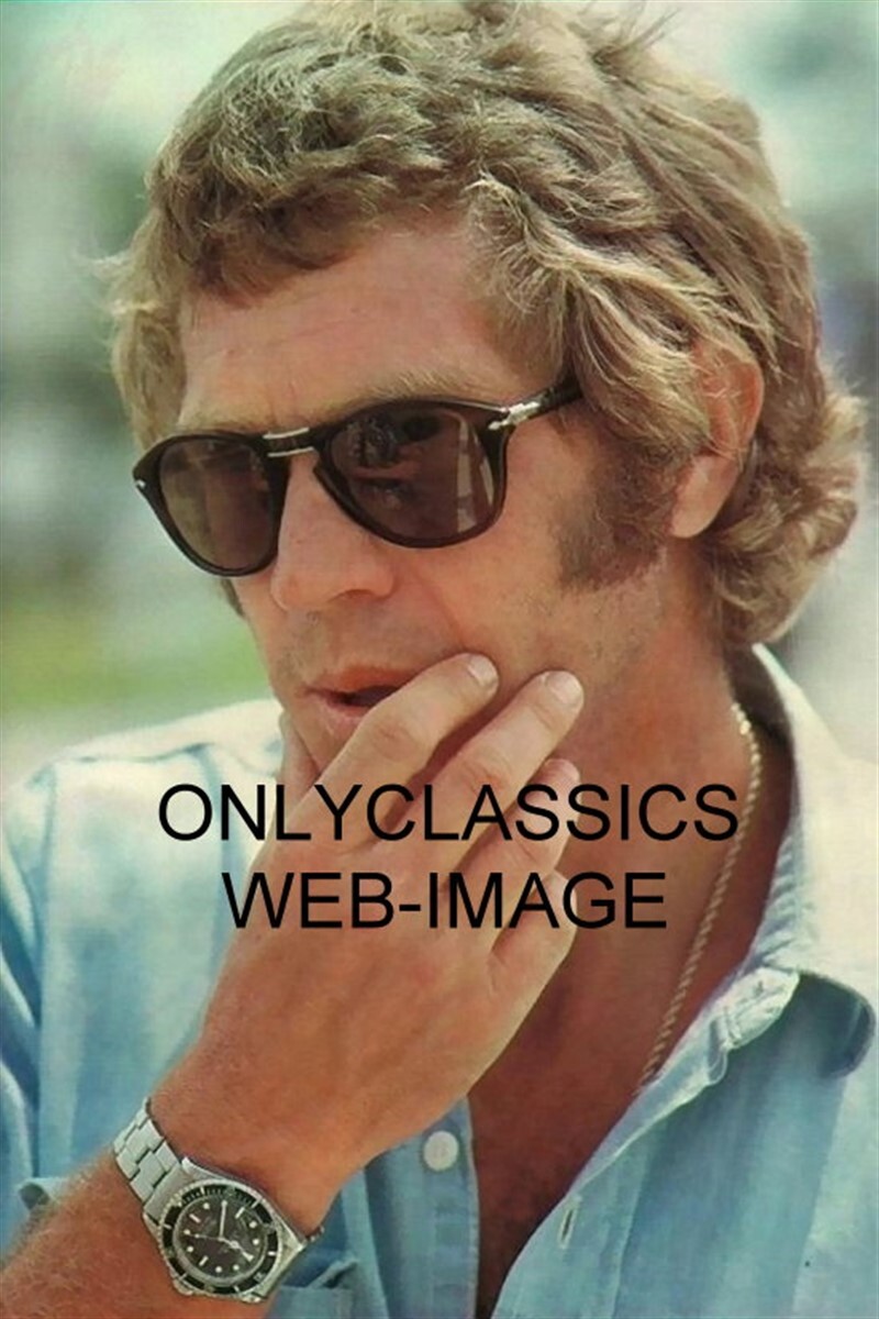 ICONIC ACTOR COOL STEVE MCQUEEN WRIST WATCH SUNGLASSES CANDID PORTRAIT 4X6 PHOTO