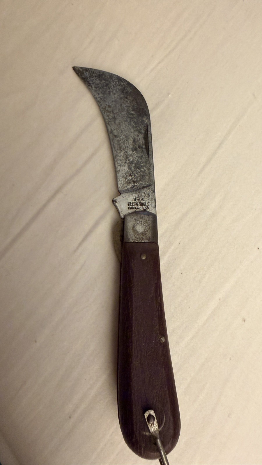 Vintage M. KLEIN & SONS Hawk Bill Pocket Knife, Chicago, U.S.A., Pruner Nice CL1