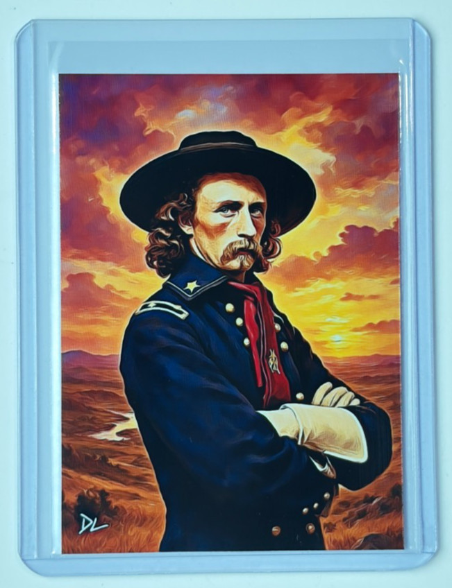 General Custer Limited Edition Artist Signed “US Army” Trading Card 2/10