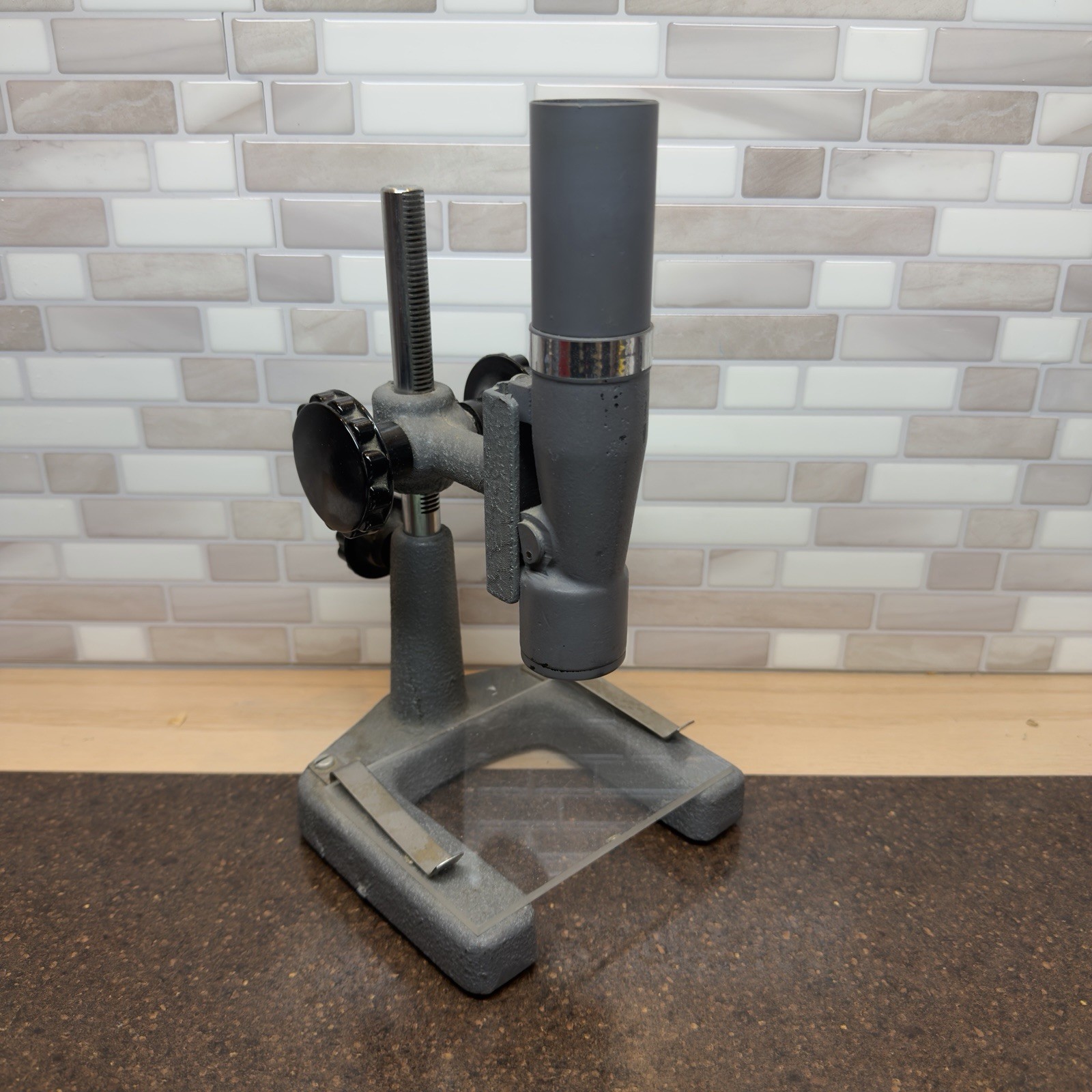 Vintage Watchmaker Bench Microscope Jeweler Watch Repair Inspection Tool