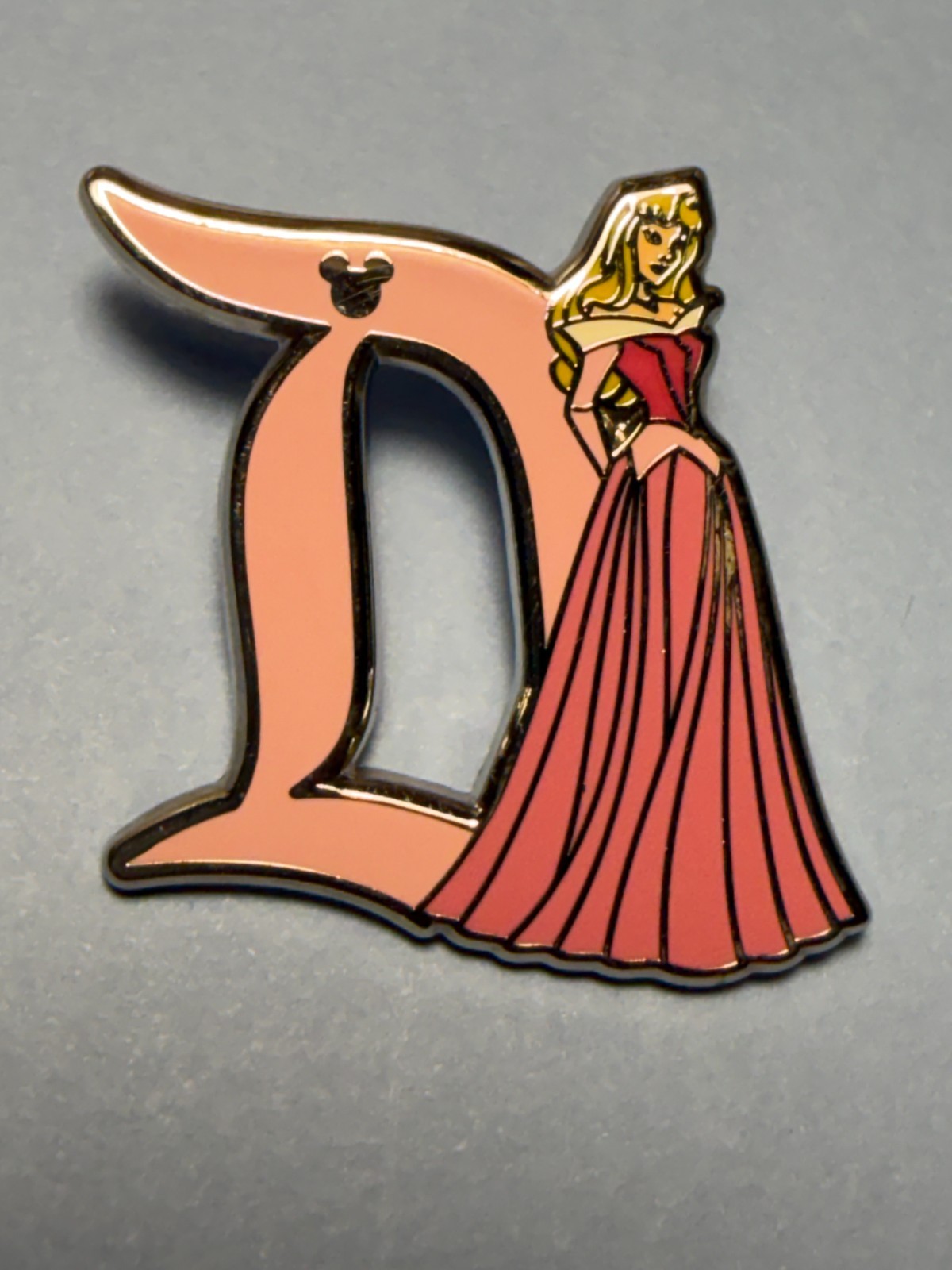 2019 Aurora Sleeping Beauty Disneyland 'D' Hidden Mickey Princess Pin