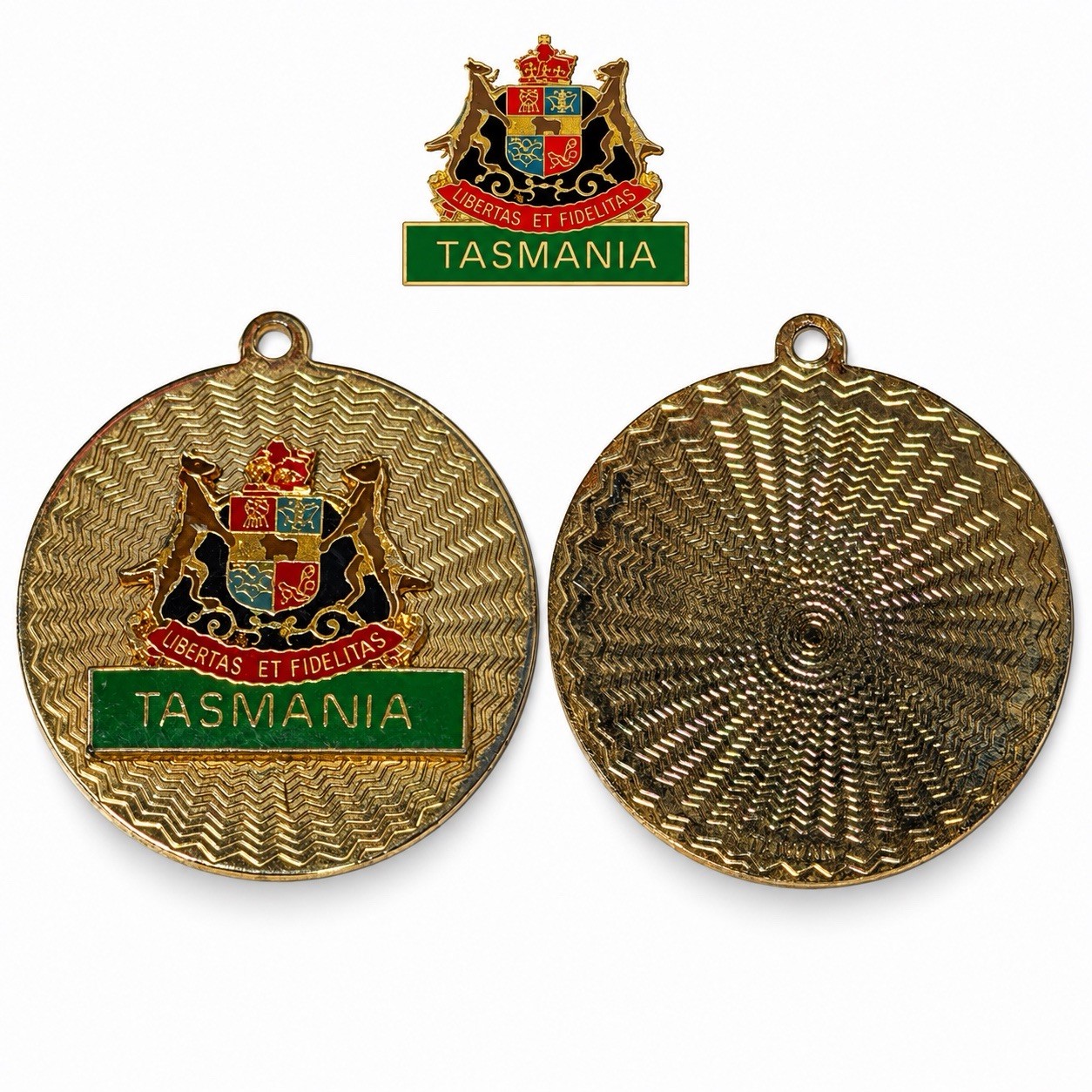 Vintage Tasmania Australia Coat of Arms Enamel Souvenir Pendant Charm Vintage Tasmania Australia Coat of Arms Enamel Souvenir Pendant Charm