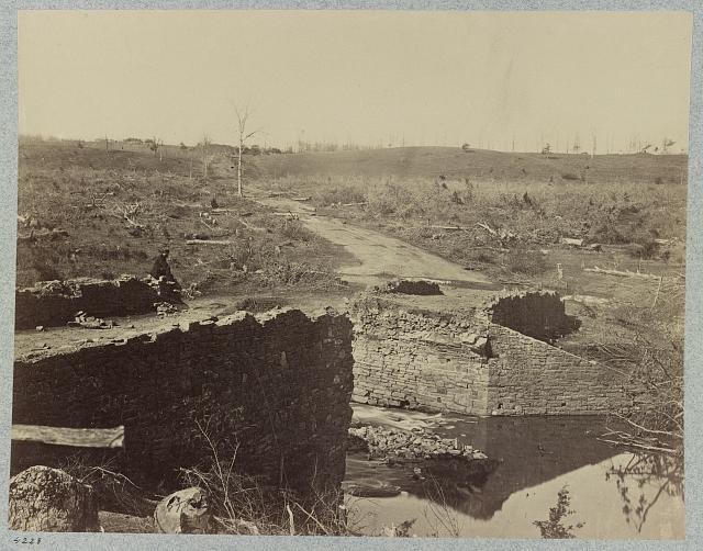 Photo:Bull Run Battlefield Virginia 1862 Ruins of Stone Bridge Civil War