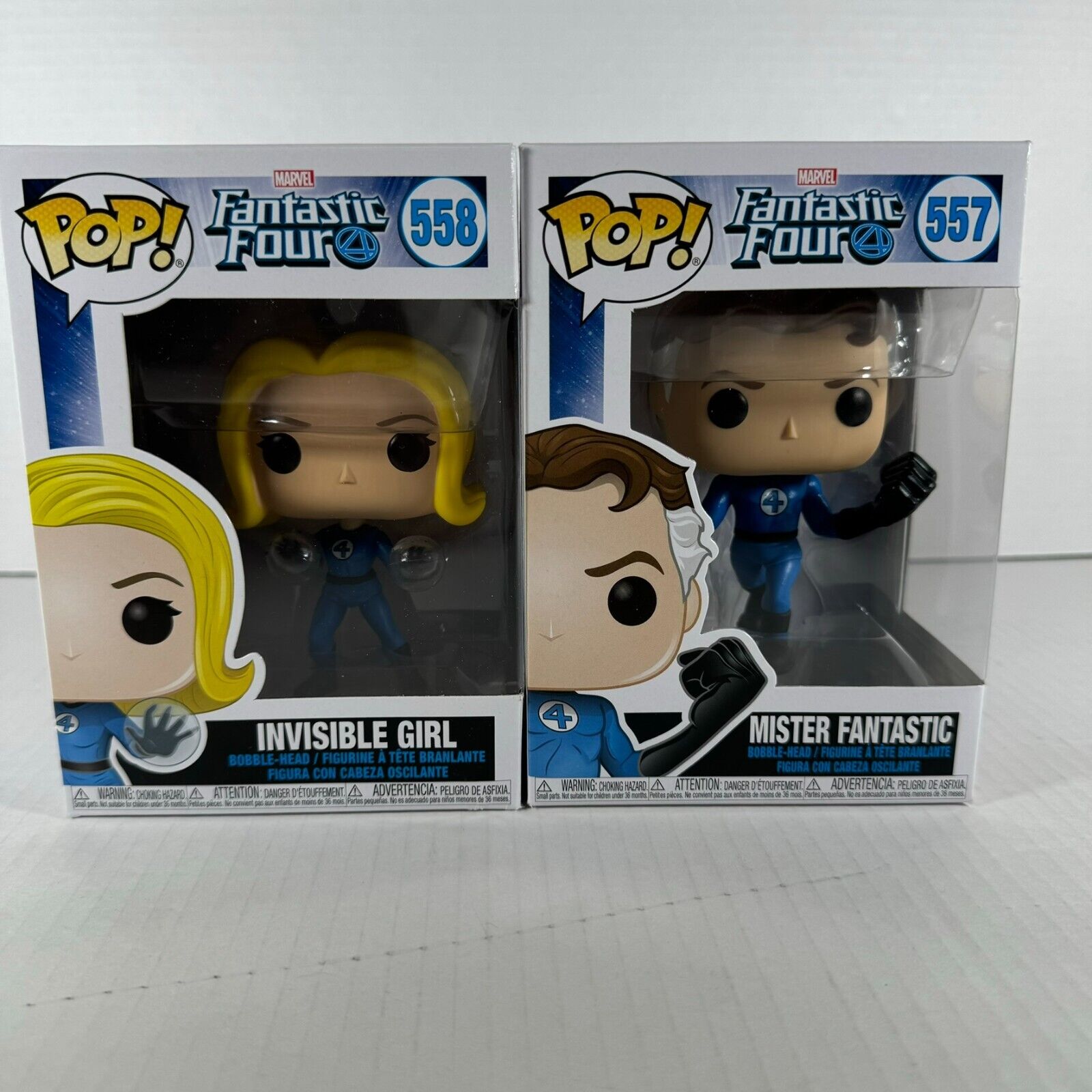 Funko Pop Marvel’s Fantastic Four set FOUR CHARACTERS TOTAL NIB. See photos